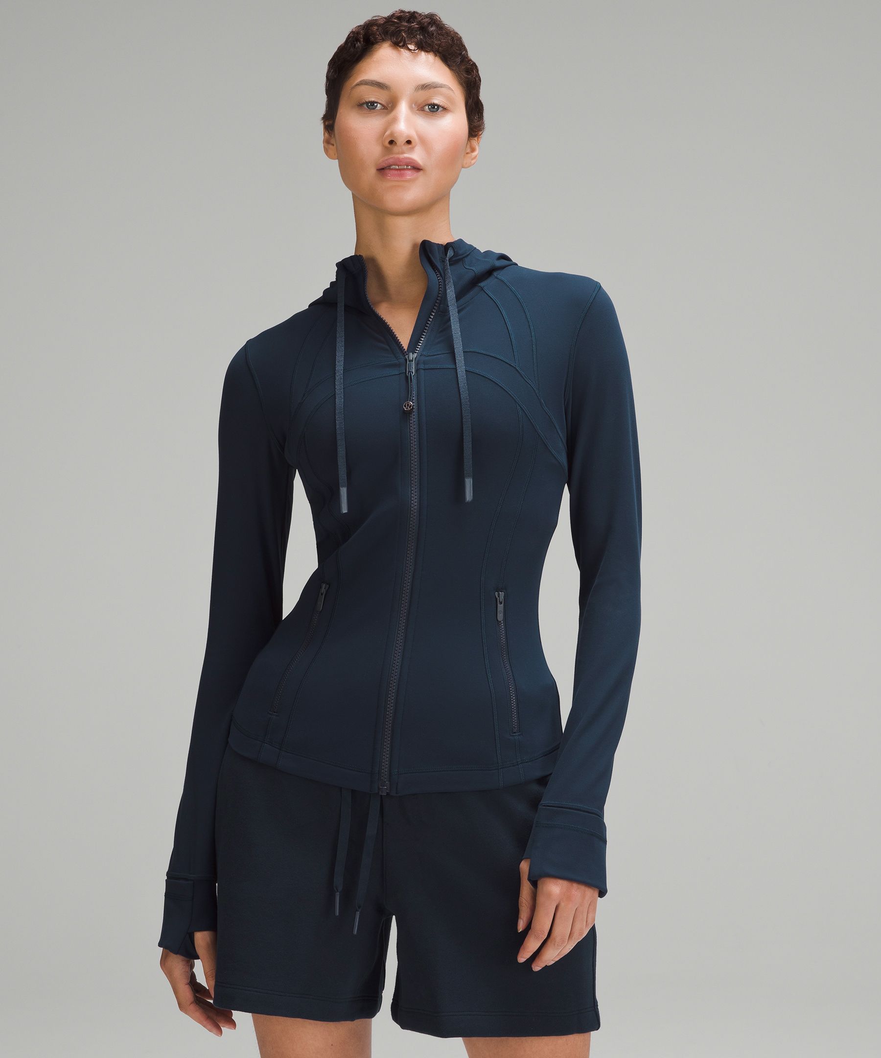 Lululemon Hooded Define Jacket Nulu In True Navy