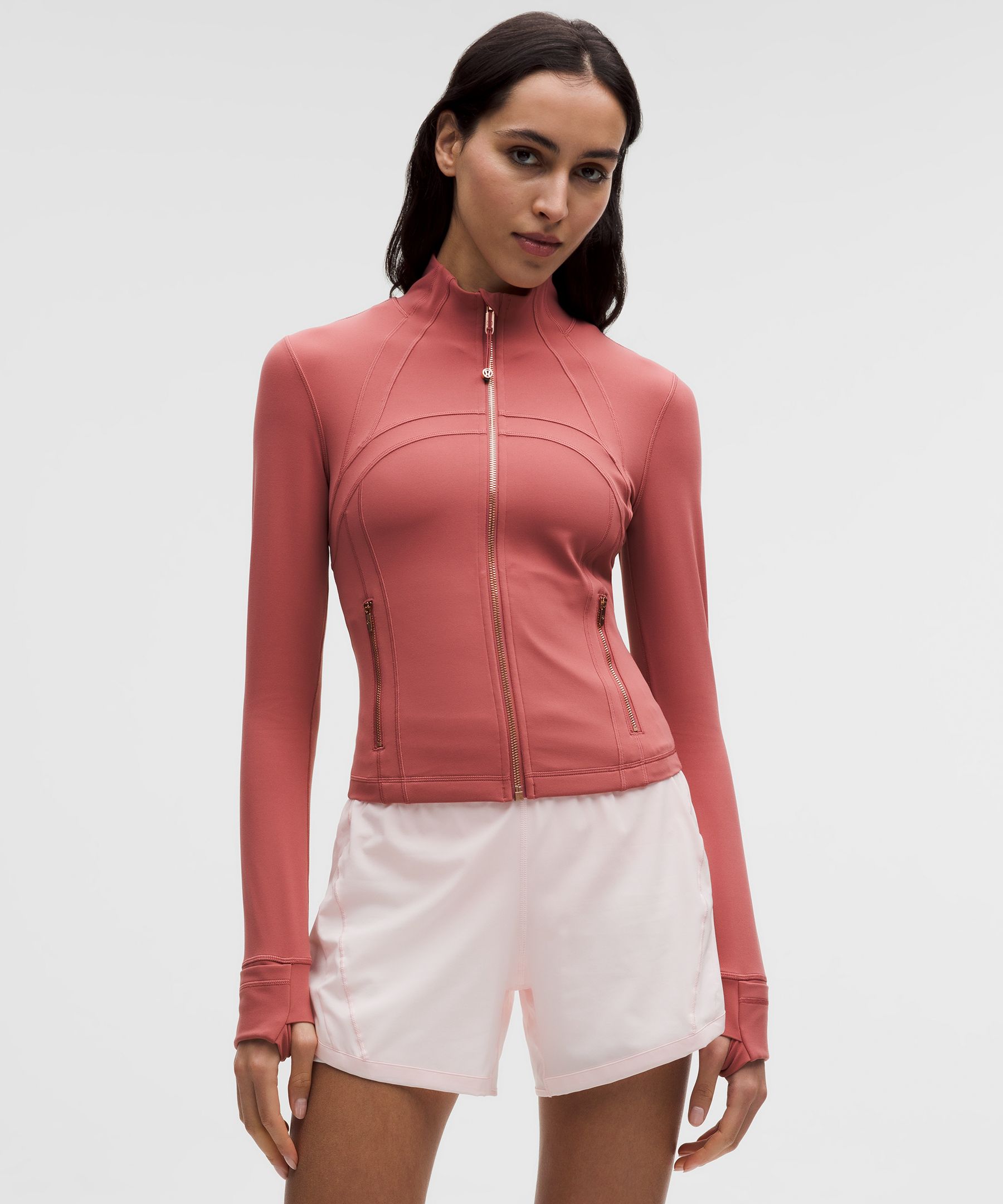 lululemon – Women’s Define Cropped Jacket Nulu – Color Gold/Pink – Size 10