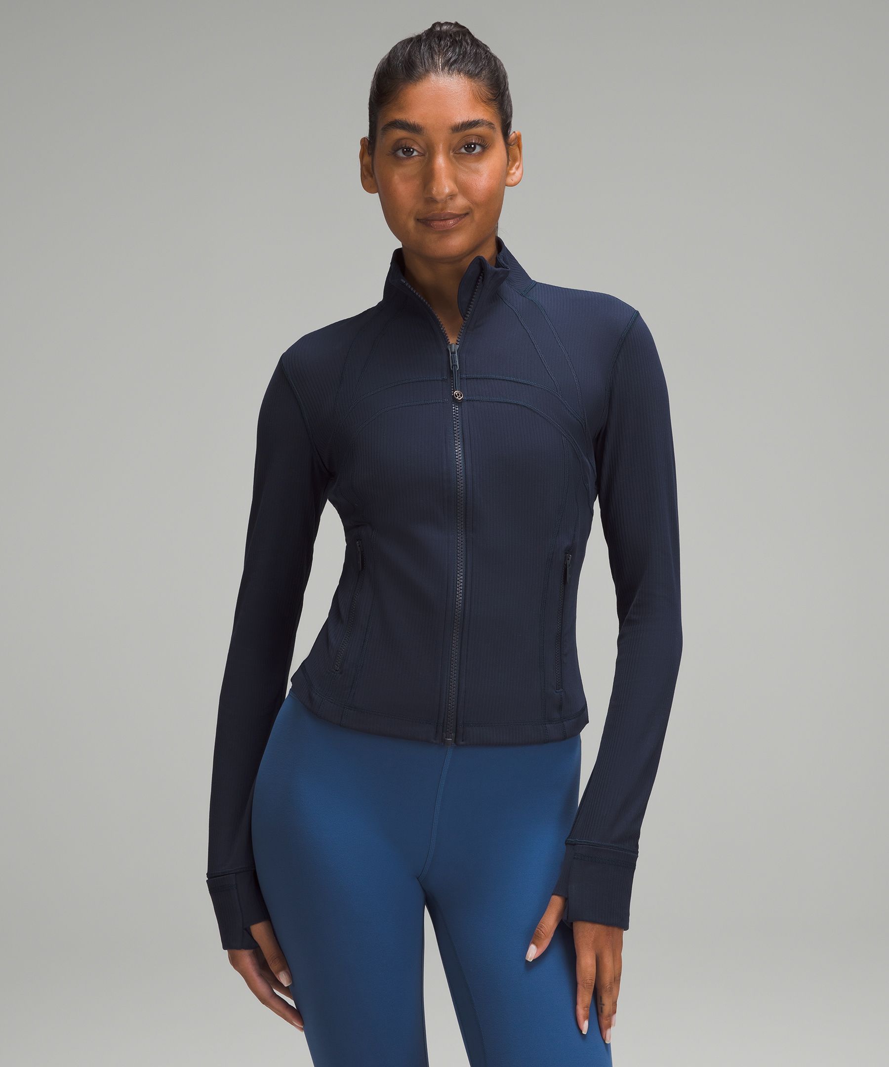 【新品未使用】lululemon ルルレモン ラン クロップ ハーフジップ リブ