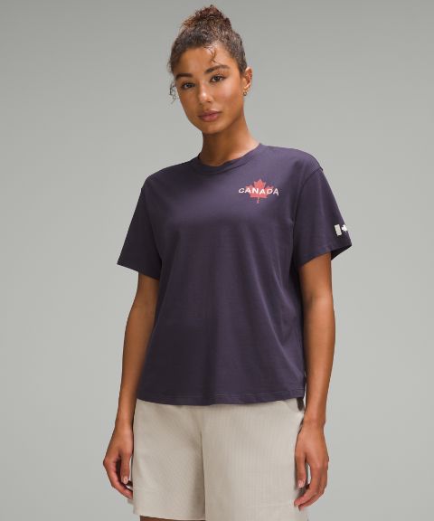 Lululemon Team Canada Women's Cotton Jersey Graphic T-Shirt *CPC Logo