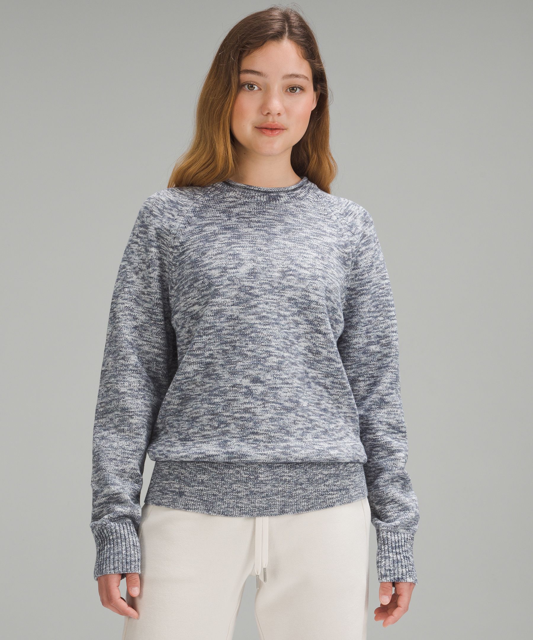 Boxy Cotton-Blend Sweater