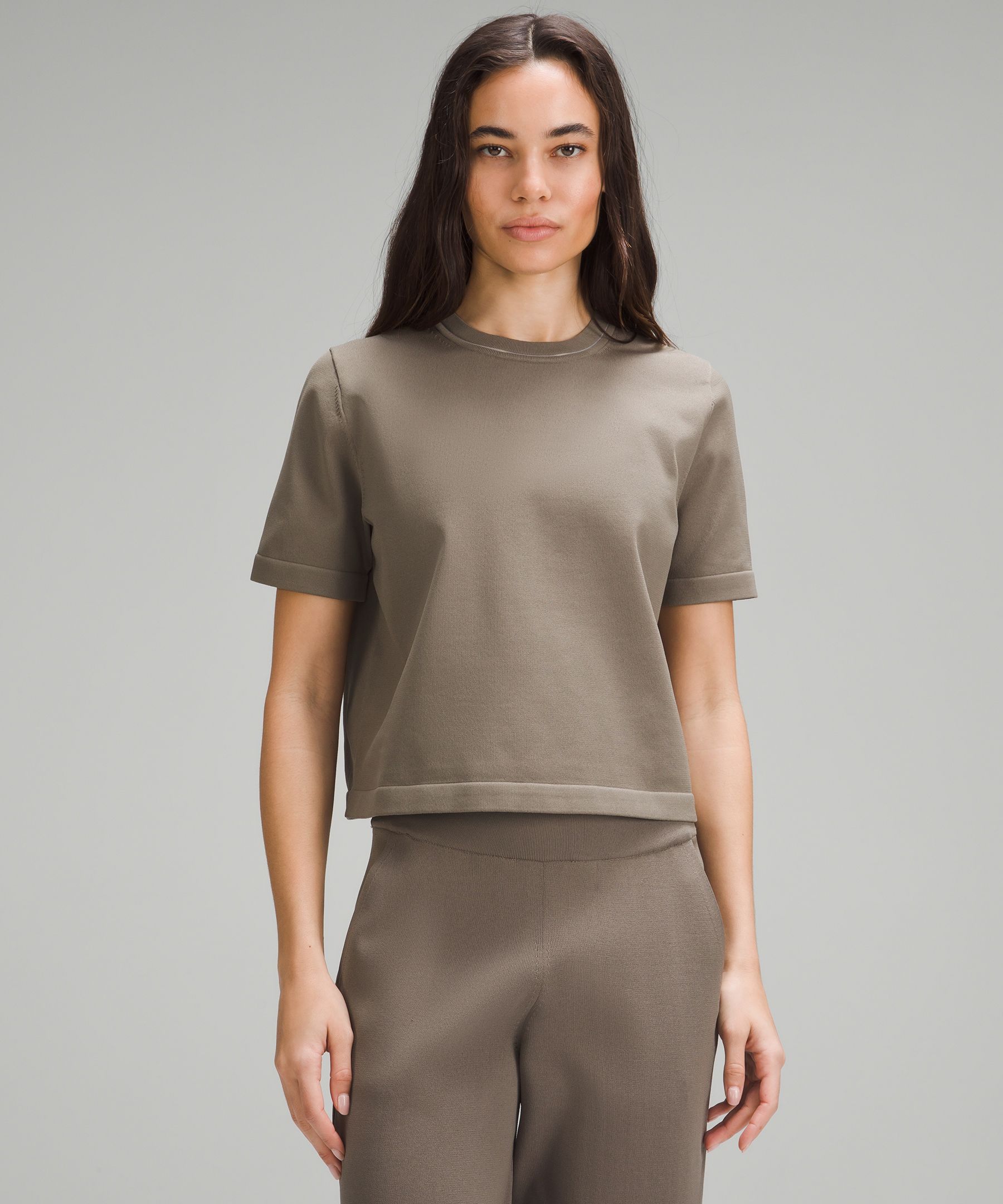 Boxy Knit T-Shirt | Women's Short Sleeve Shirts & Tee's | lululemon