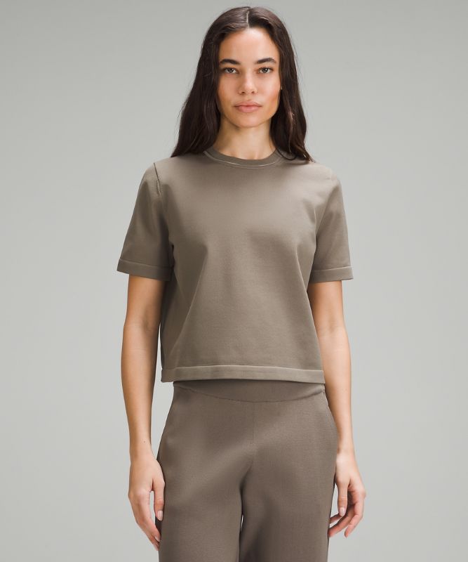 Boxy Knit T-Shirt | Short Sleeve Tops | Lululemon AU