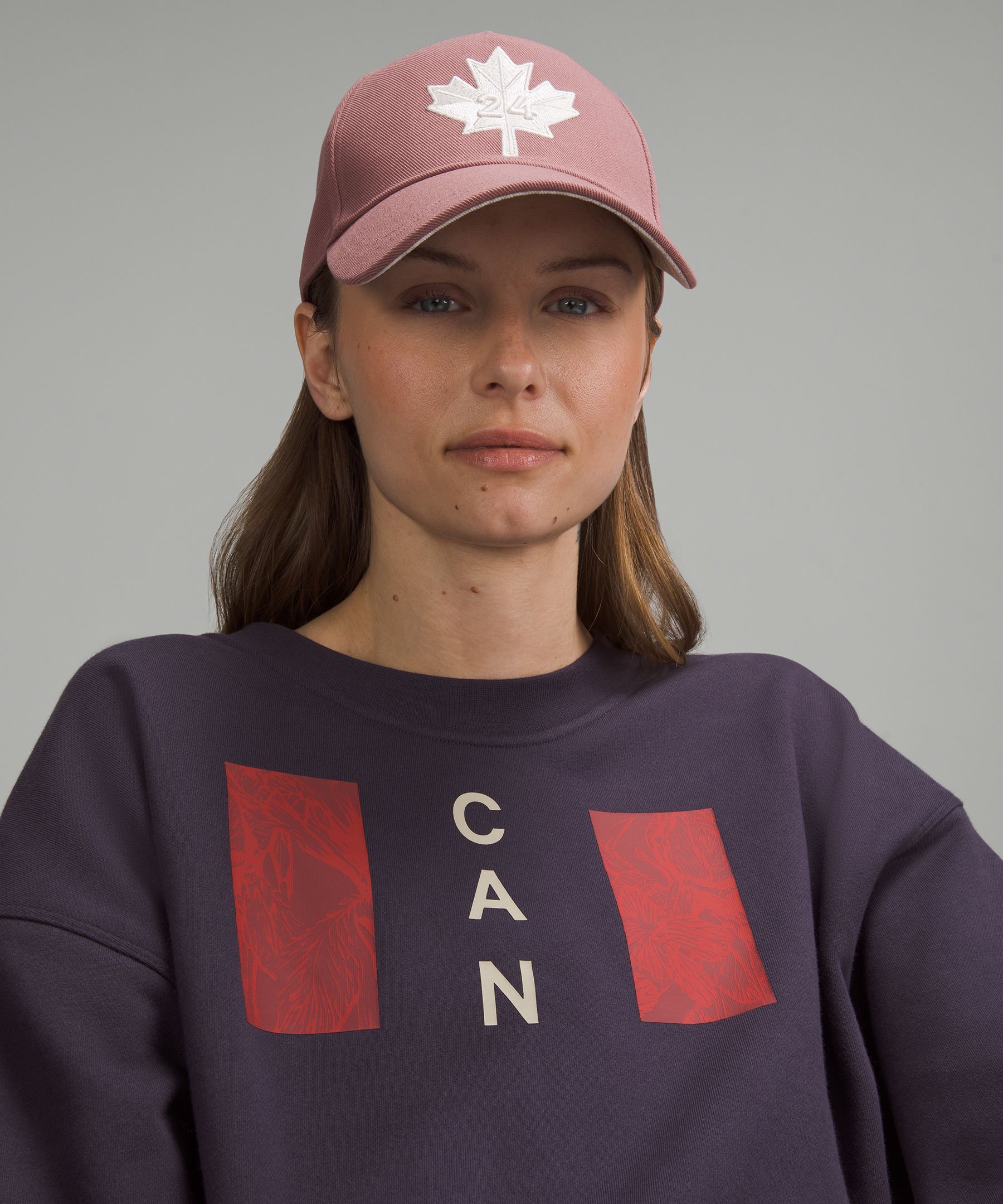 Team Canada Perfectly Oversized Cropped Crew *CPC Logo | Women's Hoodies & Sweatshirts