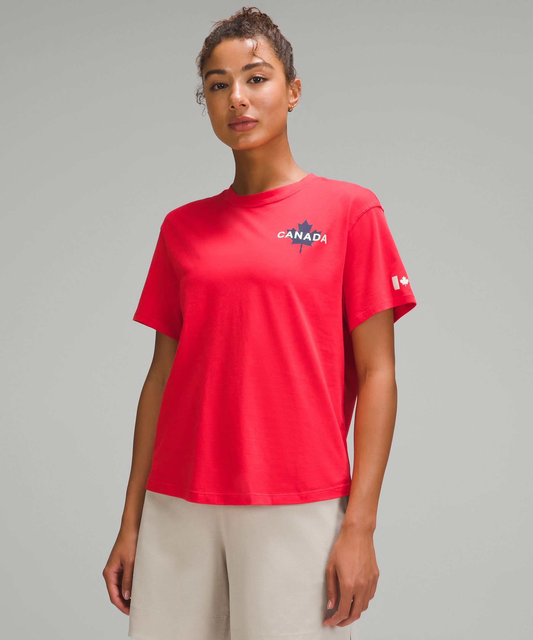 Team Canada Women's Cotton Jersey Graphic T-Shirt *COC Logo | Short Sleeve Shirts & Tee's