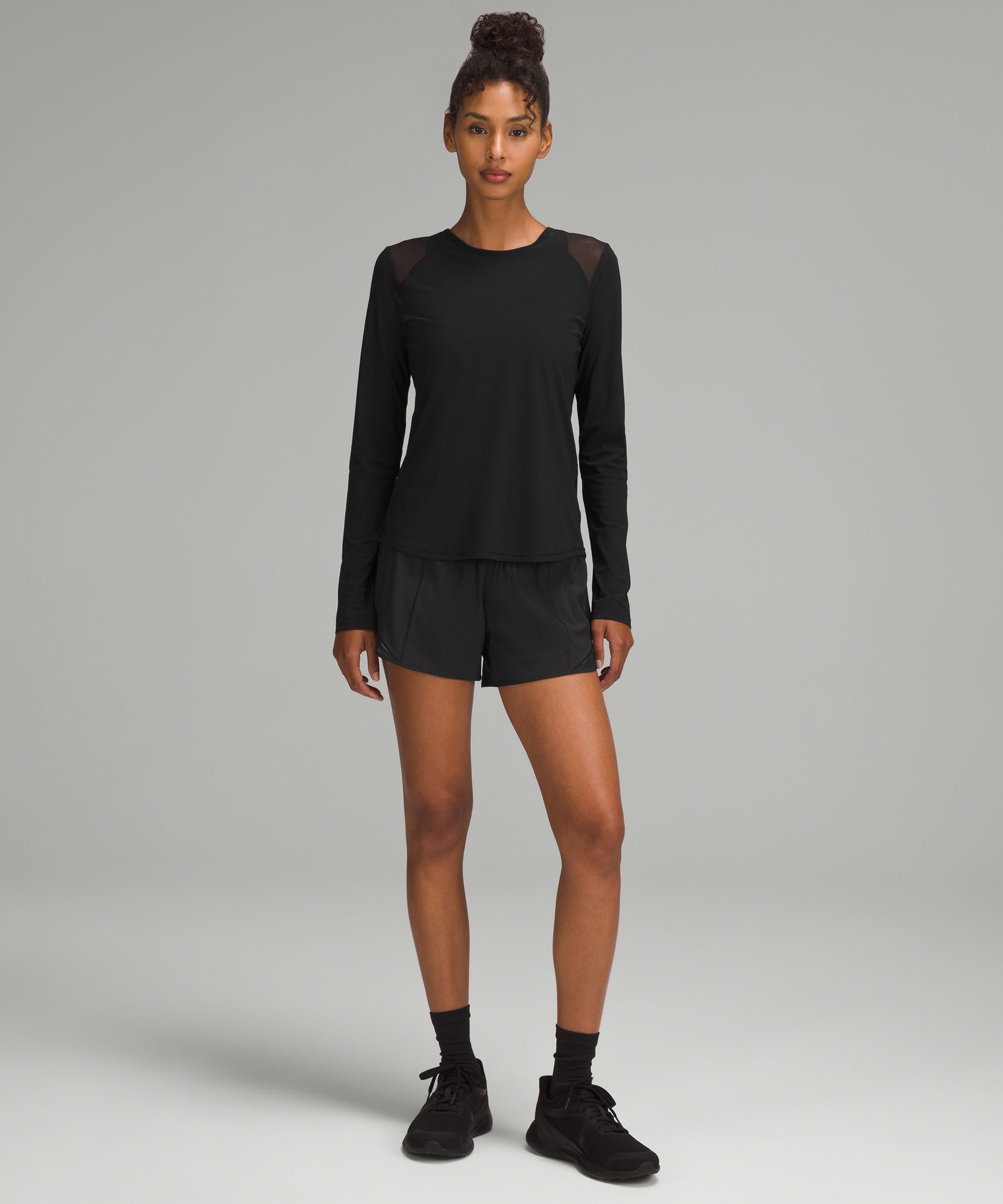 Mesh Panelled Running Long-Sleeve Shirt