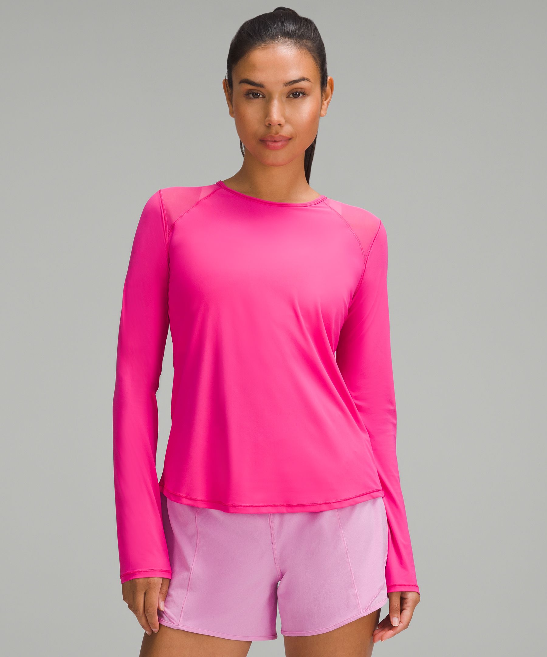 Women's Pink Long Sleeve Shirts