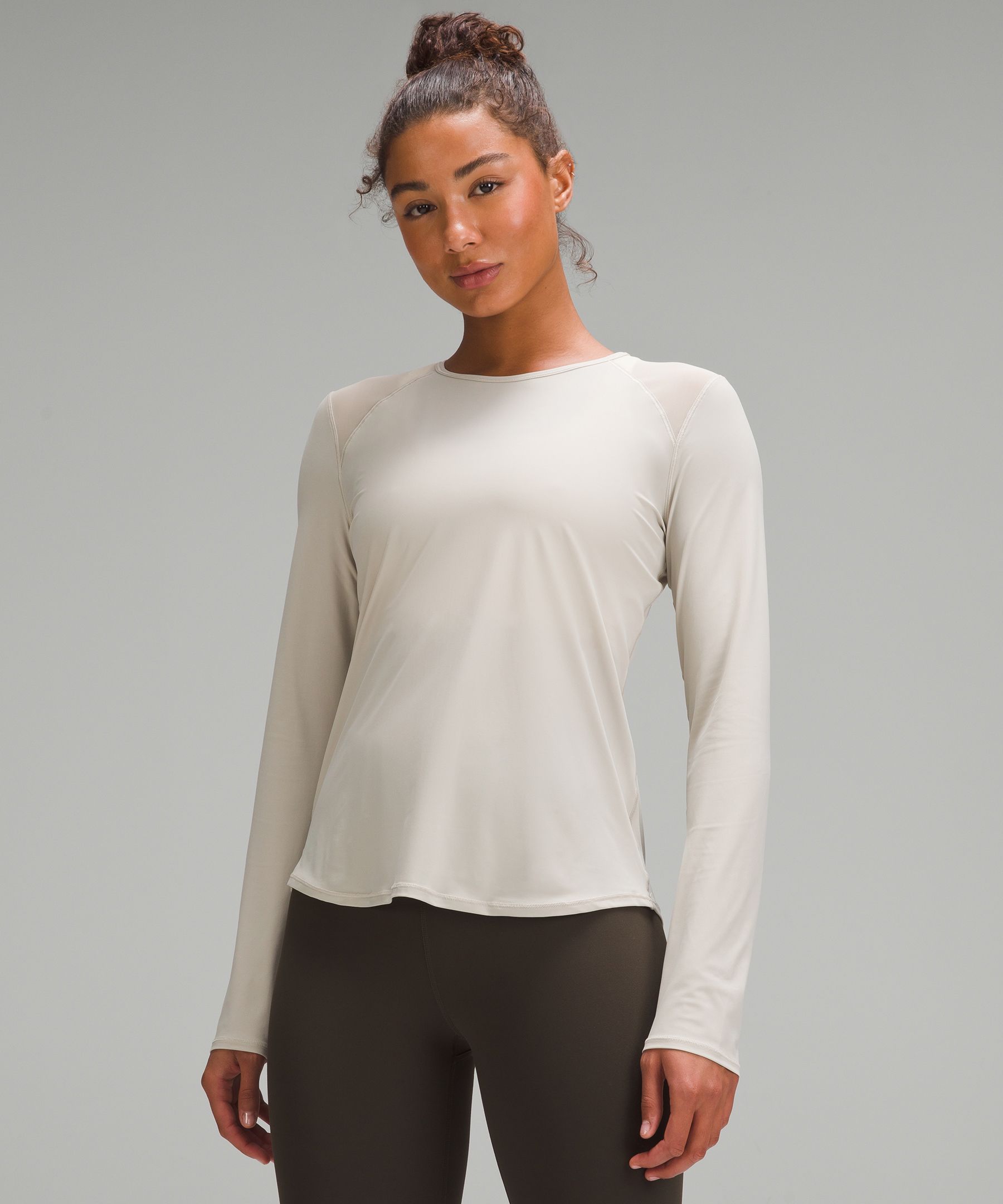Lululemon Sculpt Long-sleeve Shirt In White