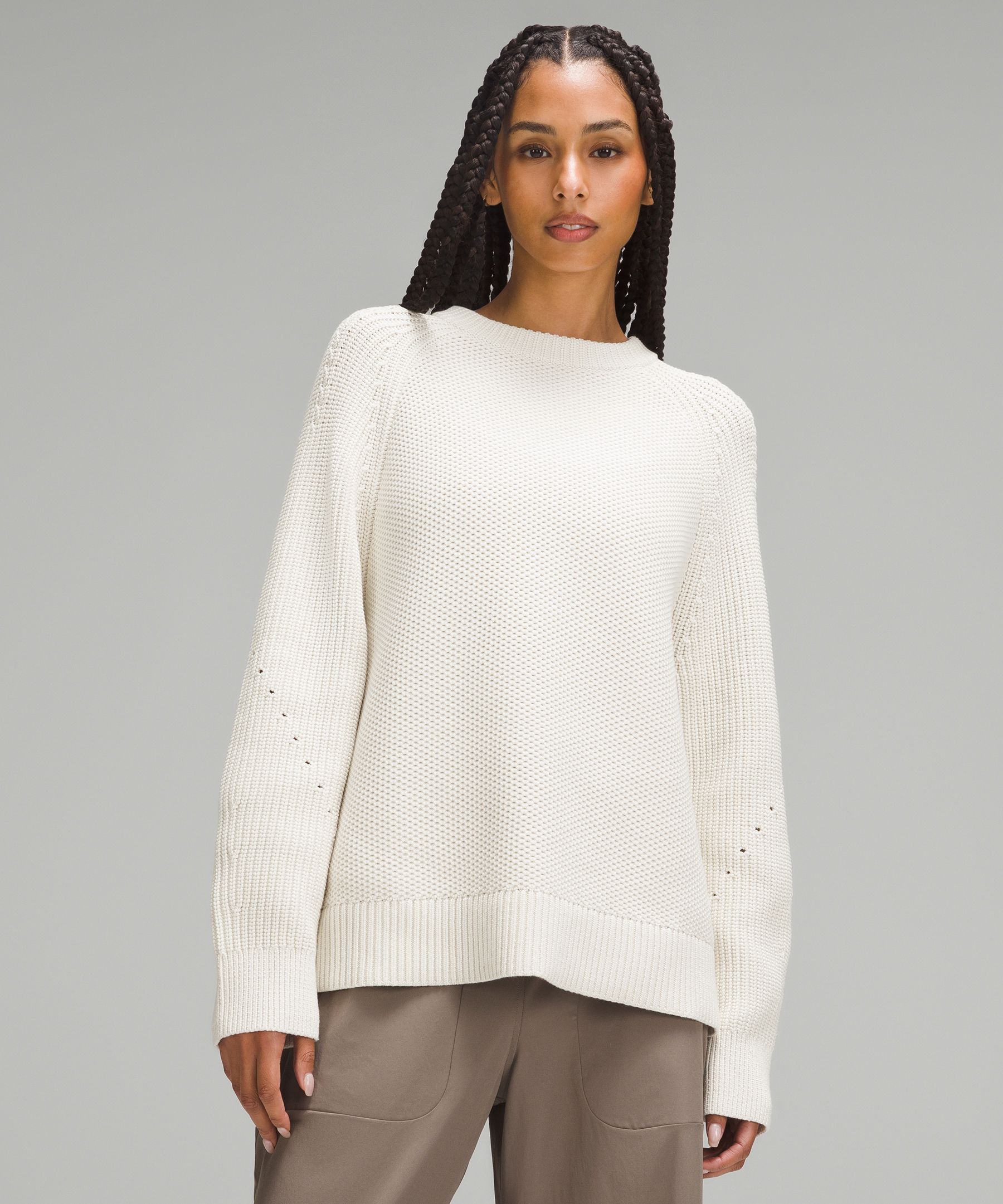 Honeycomb Crewneck Sweater | Women's Hoodies & Sweatshirts