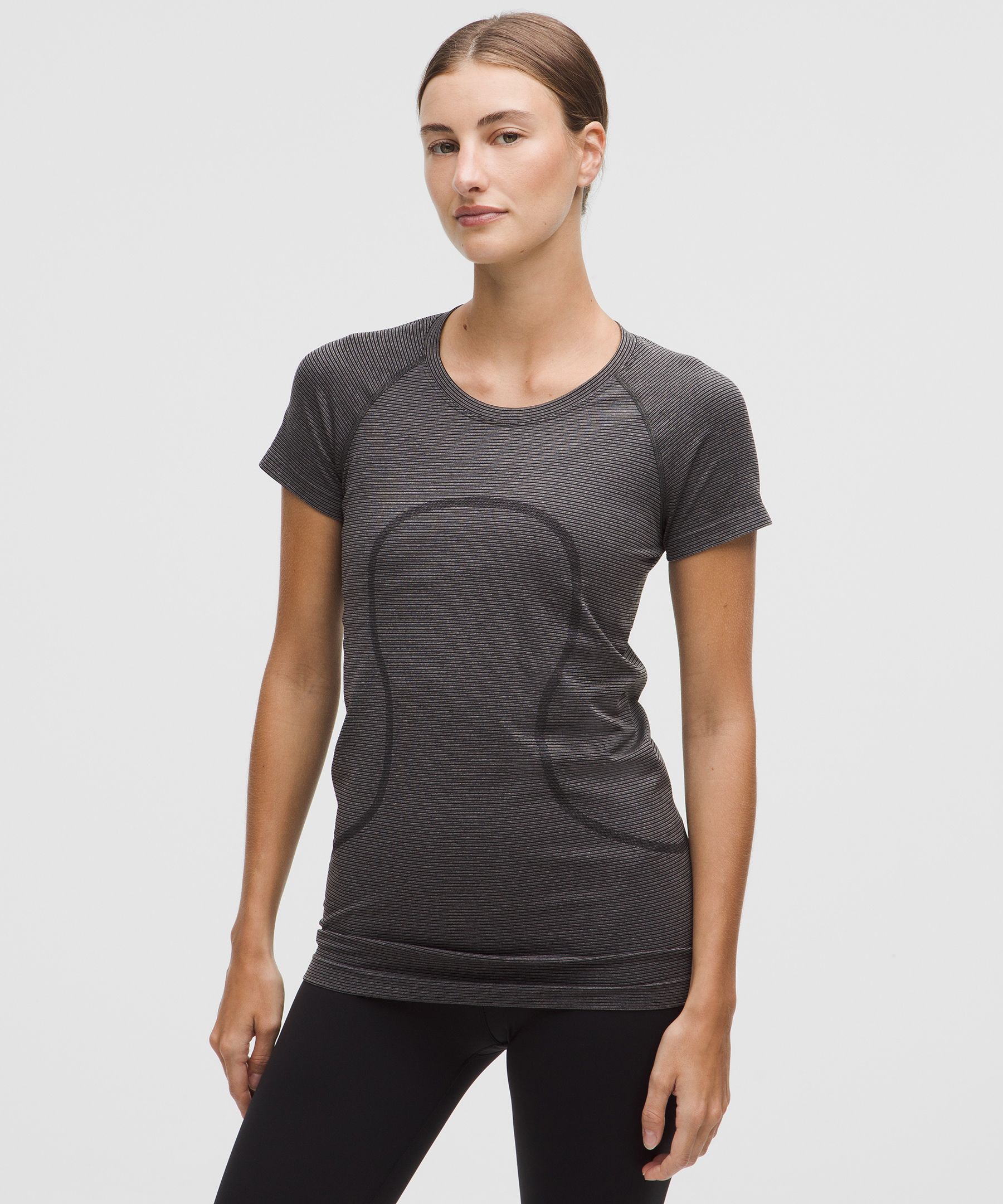 lululemon – Women's Swiftly Tech Short-Sleeve Shirt 6.0 Hip Length – Color Black – Size 6