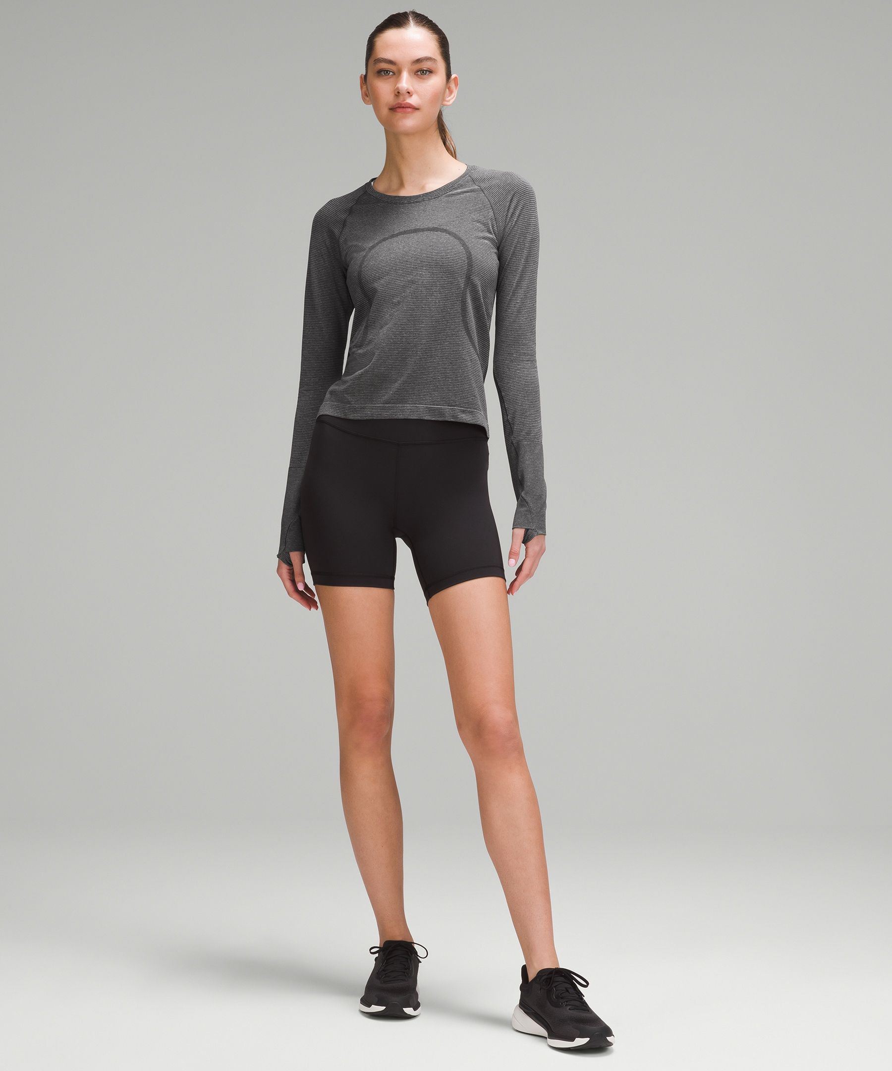 Shop Lululemon Swiftly Tech Long-sleeve Shirt 2.0 Waist Length