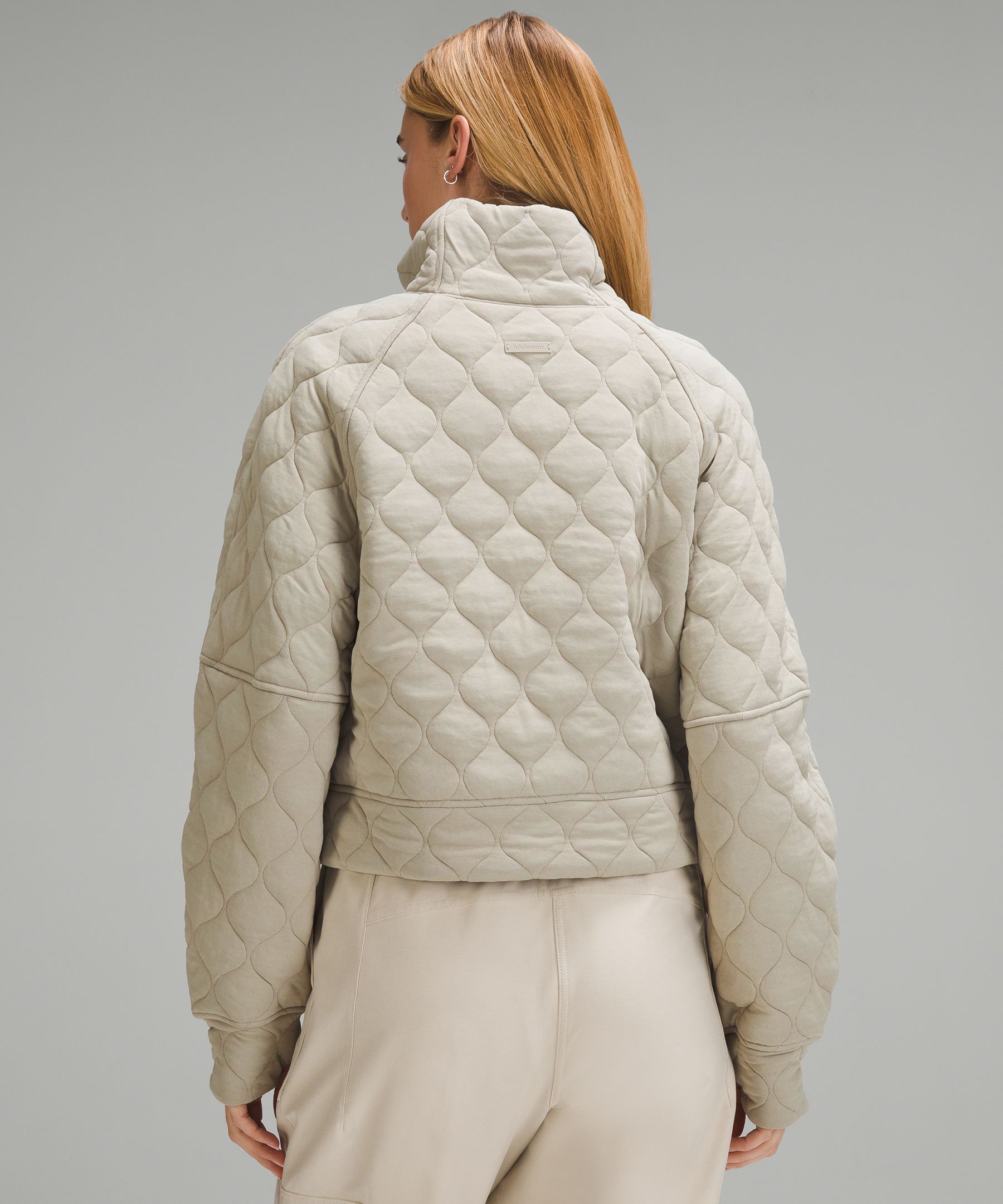 Scuba Oversized Quilted Half Zip, Women's Hoodies & Sweatshirts