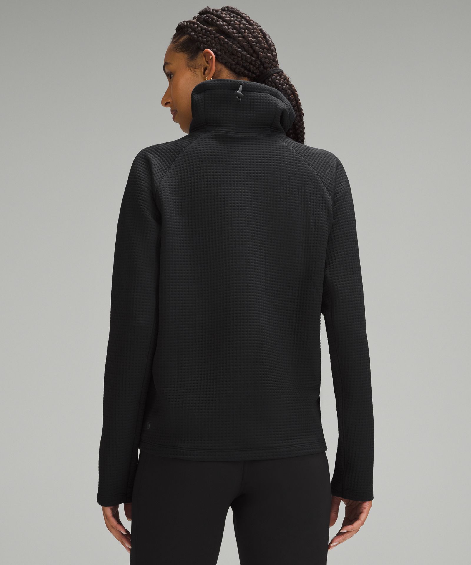 Женский лонгслив Lululemon Waffle-Knit с воротником-стойкой — фото 3
