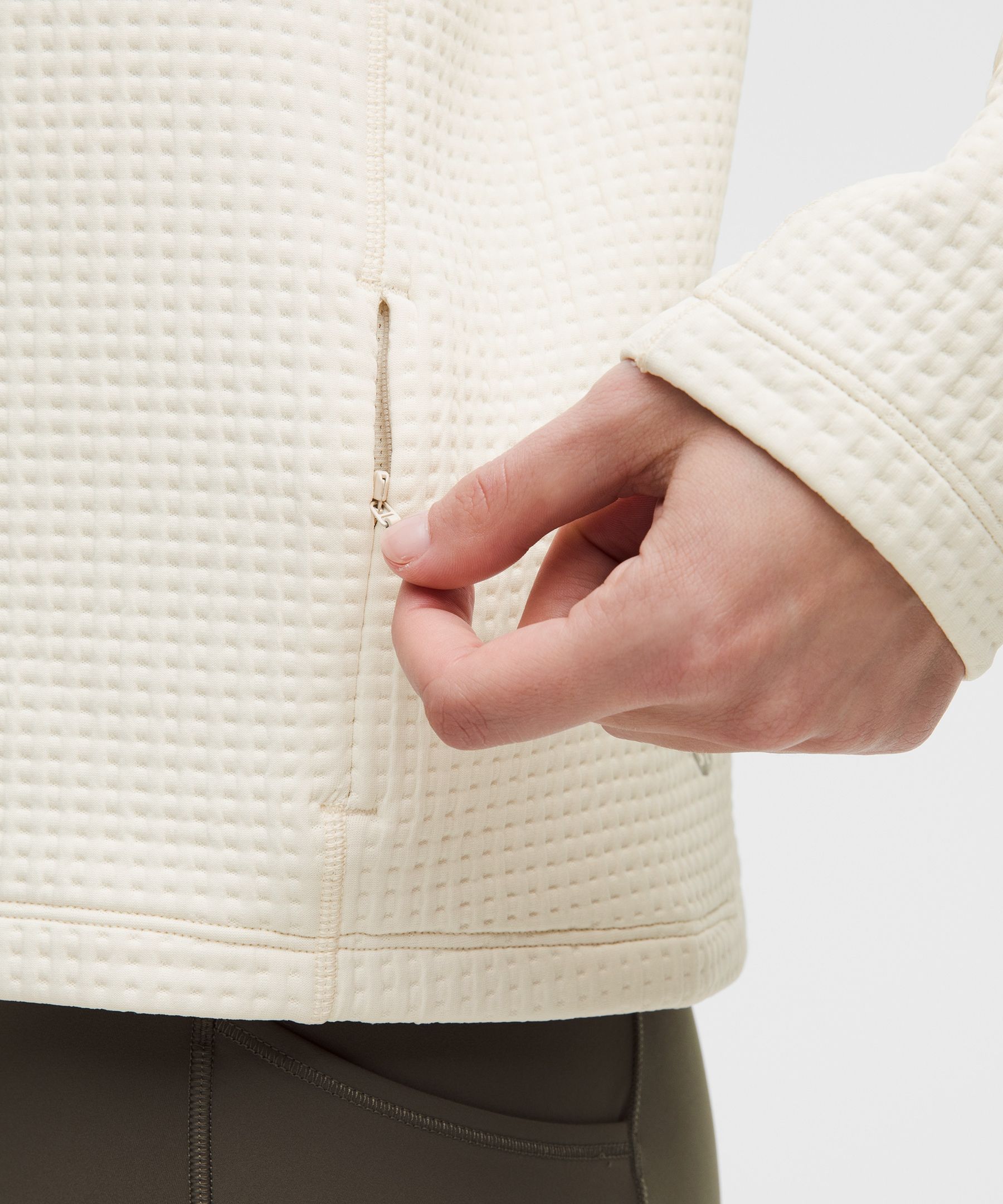Lululemon Waffle-knit Funnel-neck Long-sleeve Shirt