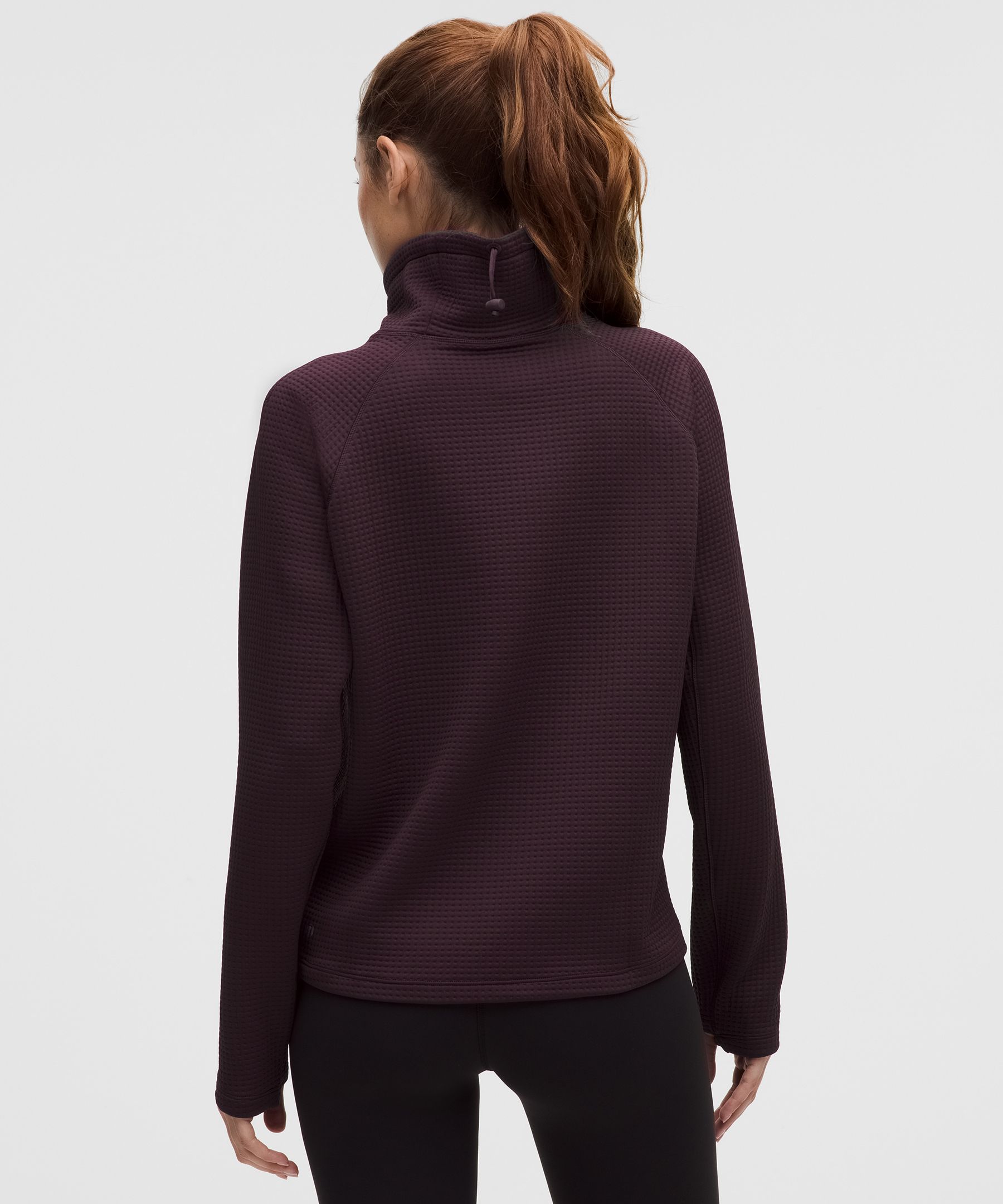 Lululemon Waffle-knit Funnel-neck Long-sleeve Shirt