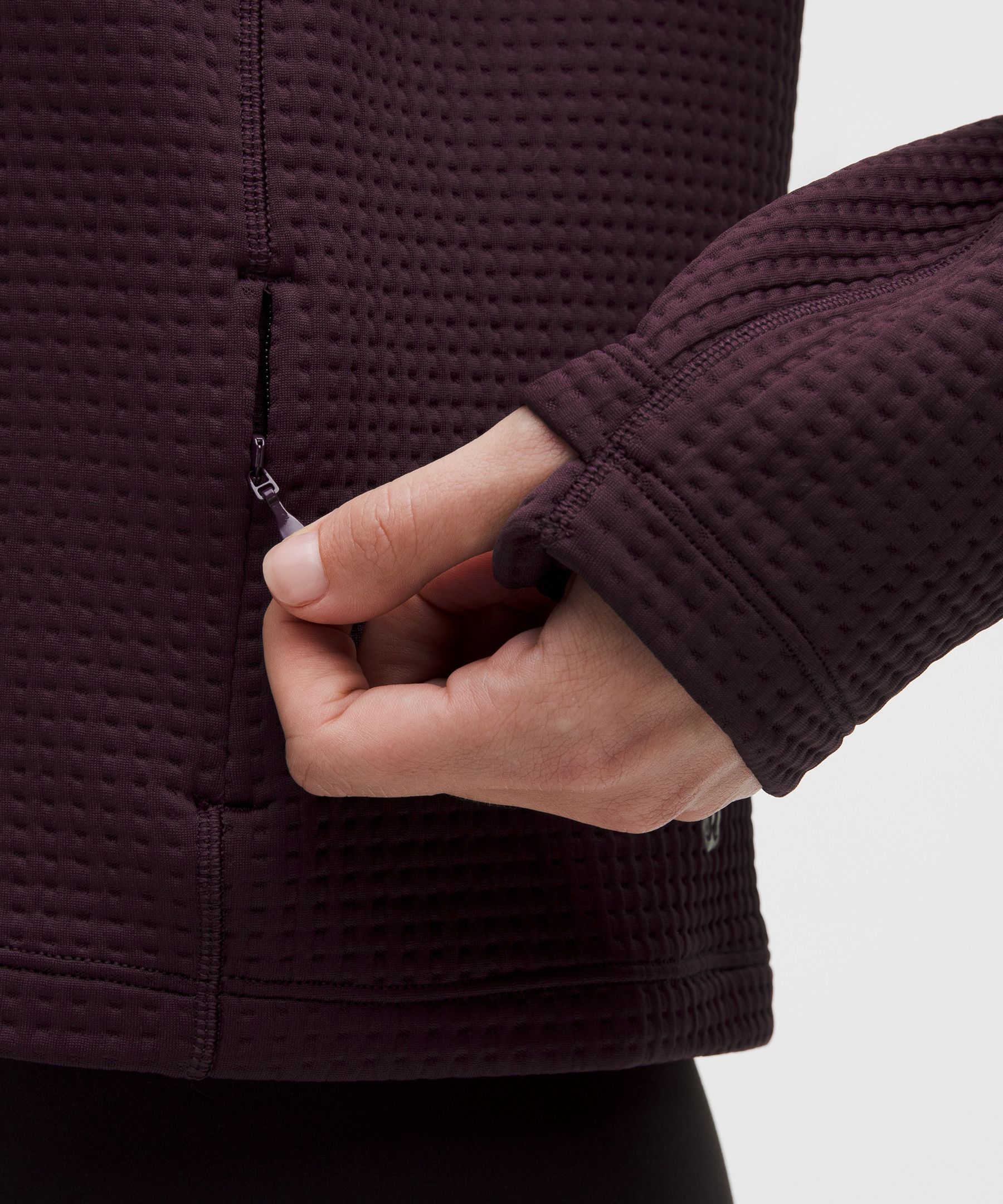 Lululemon Waffle-knit Funnel-neck Long-sleeve Shirt