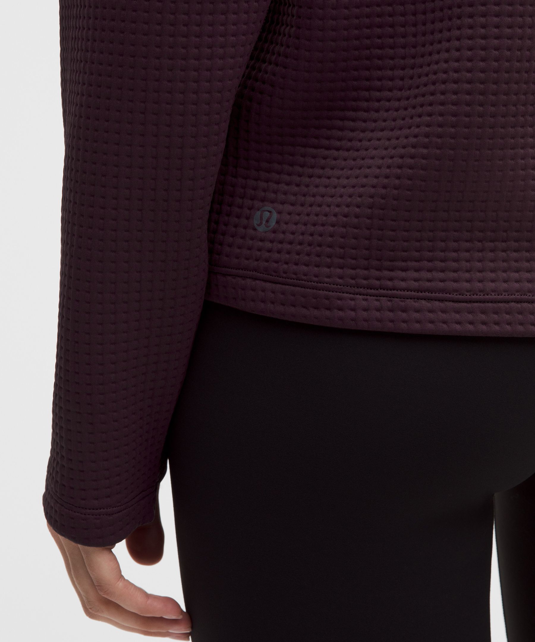 Lululemon Waffle-knit Funnel-neck Long-sleeve Shirt