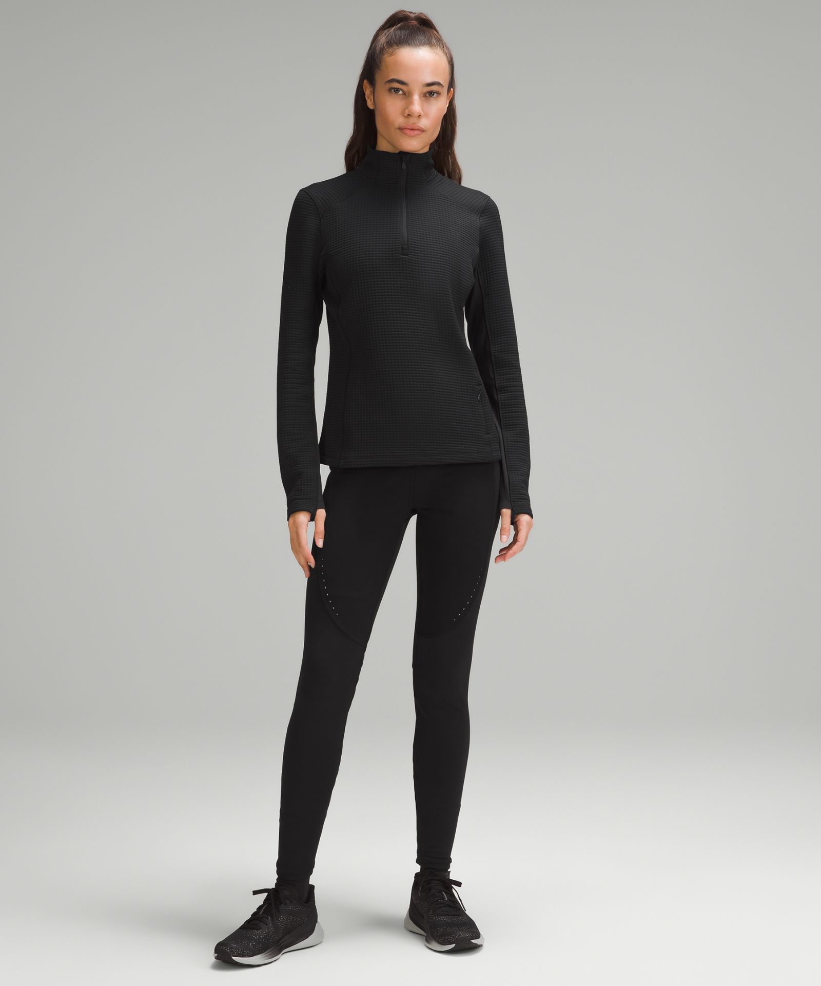 Женский лонгслив Lululemon Waffle-Knit Half-Zip — фото 2