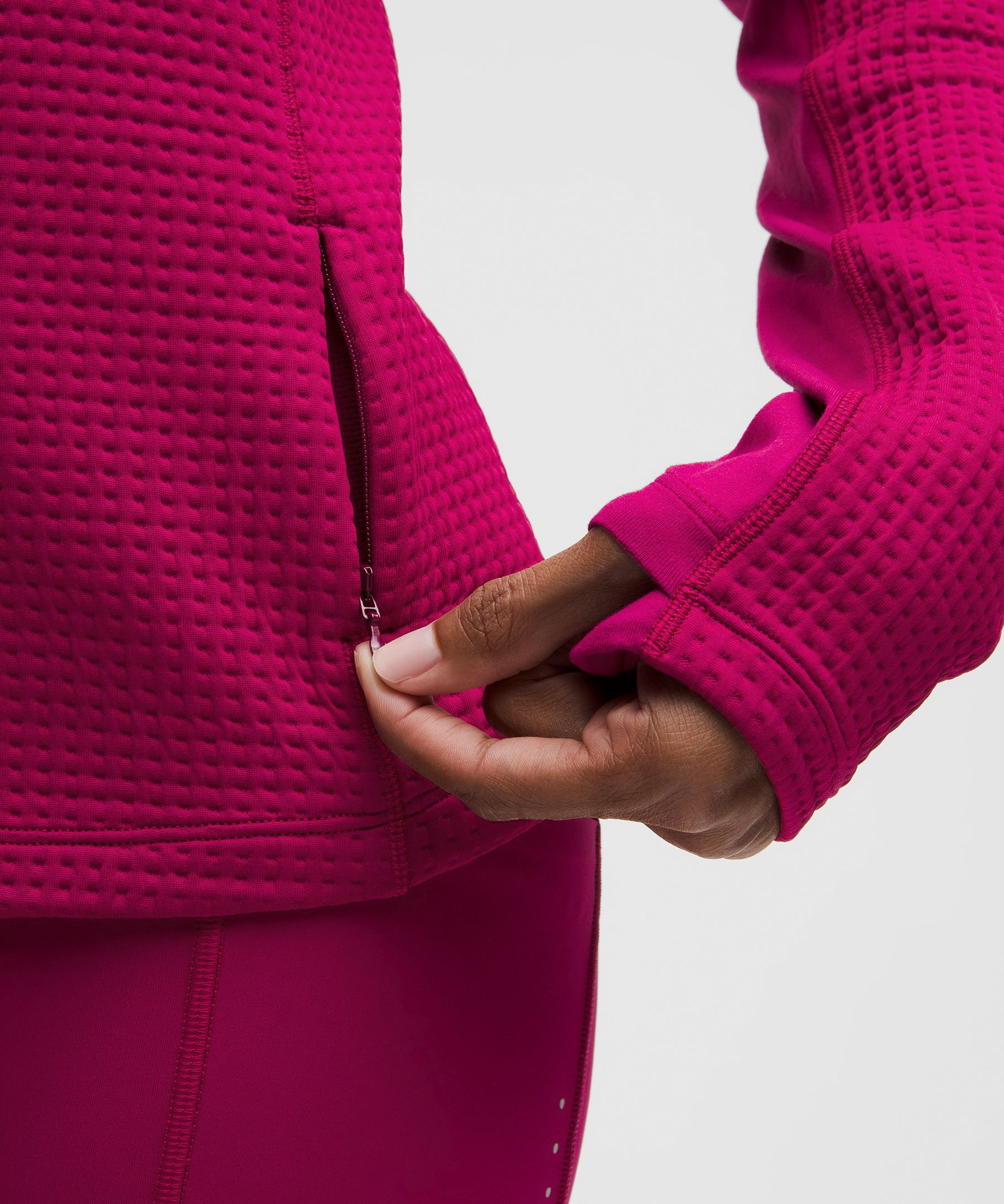 Lululemon Waffle-knit Half-zip Long-sleeve Shirt