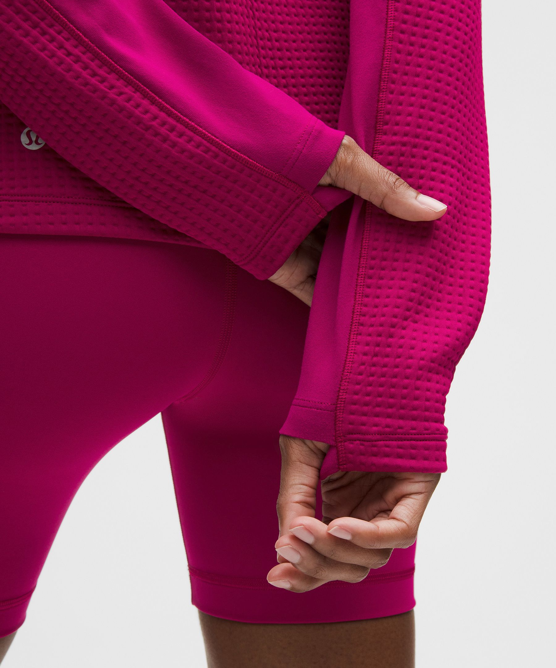 Lululemon Waffle-knit Half-zip Long-sleeve Shirt