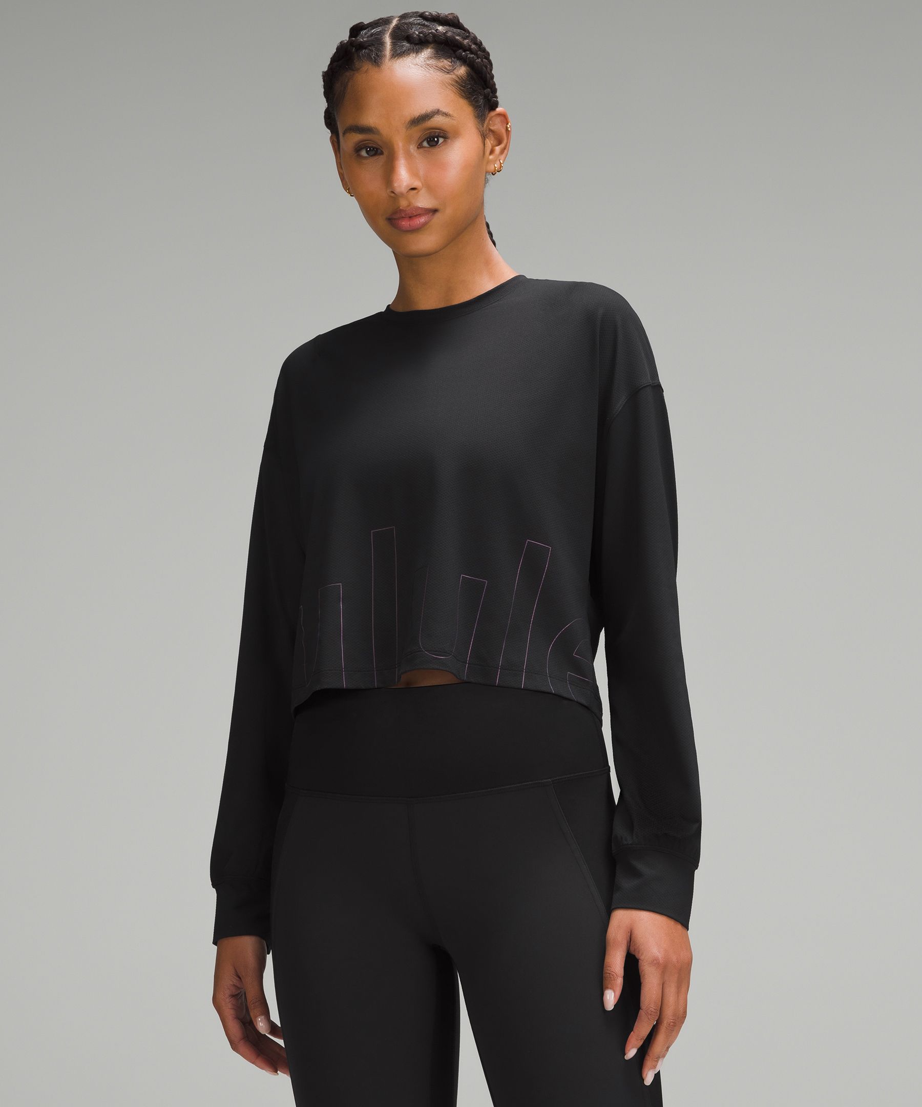 Training Long Sleeve Crop Top