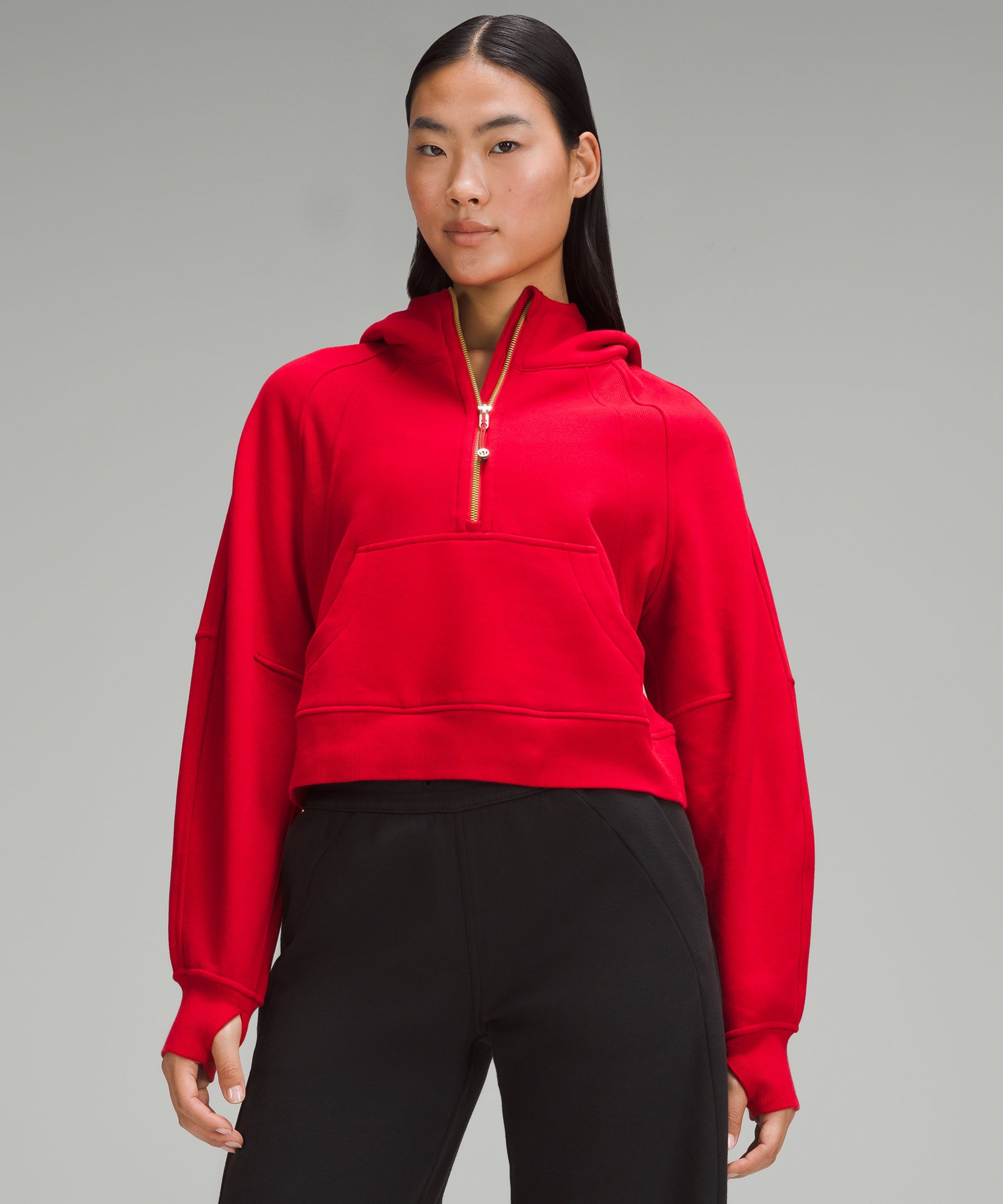 Lululemon athletica Scuba Oversized Funnel Neck Half Zip *Gold, Women's  Hoodies & Sweatshirts