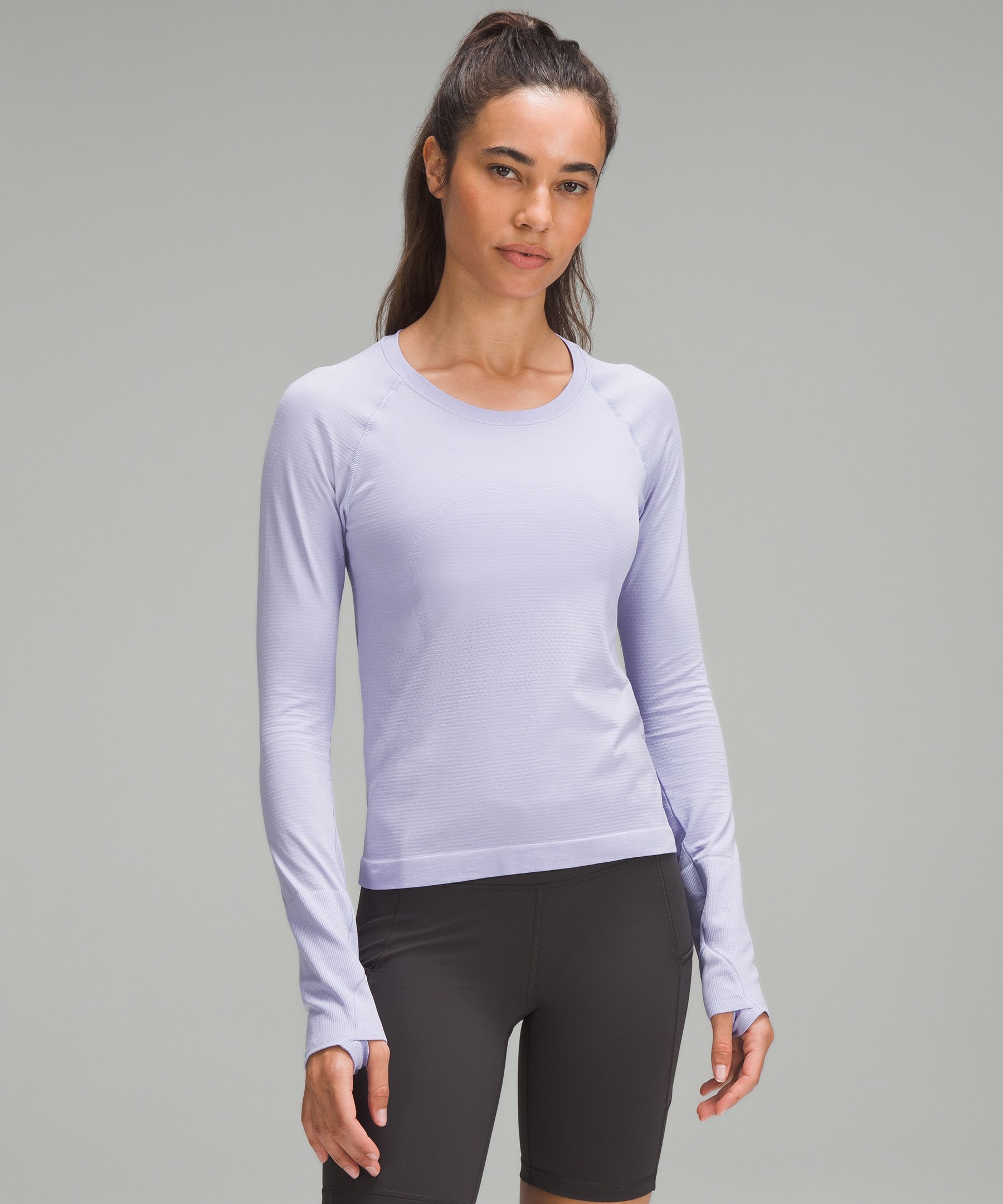 Lululemon Swiftly Tech Long Sleeve Shirt 2.0 *Race Length - Graphite Grey /  Vapor - lulu fanatics
