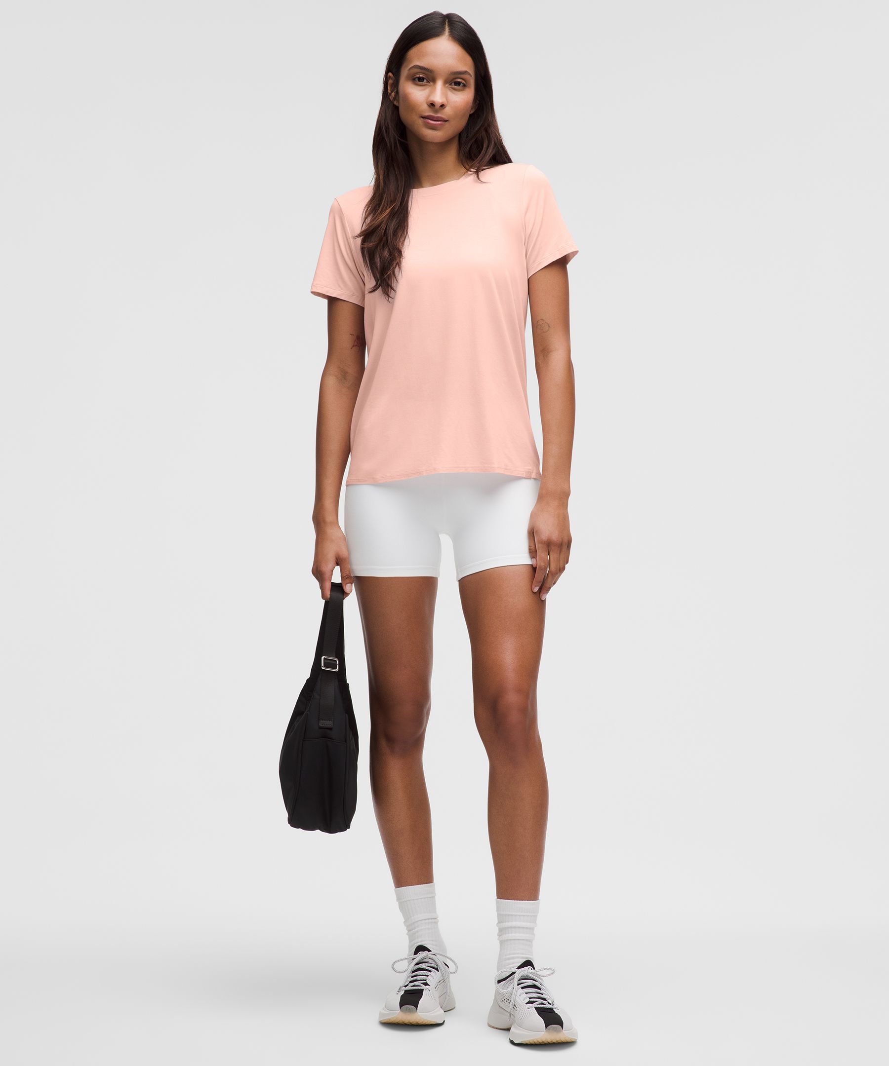 最終セール【lululemon】Silk-Blend Relaxed-Fit 半袖 Tシャツ Silk-Blend Relaxed-Fit Short-Sleeve Shirt | Women's Short