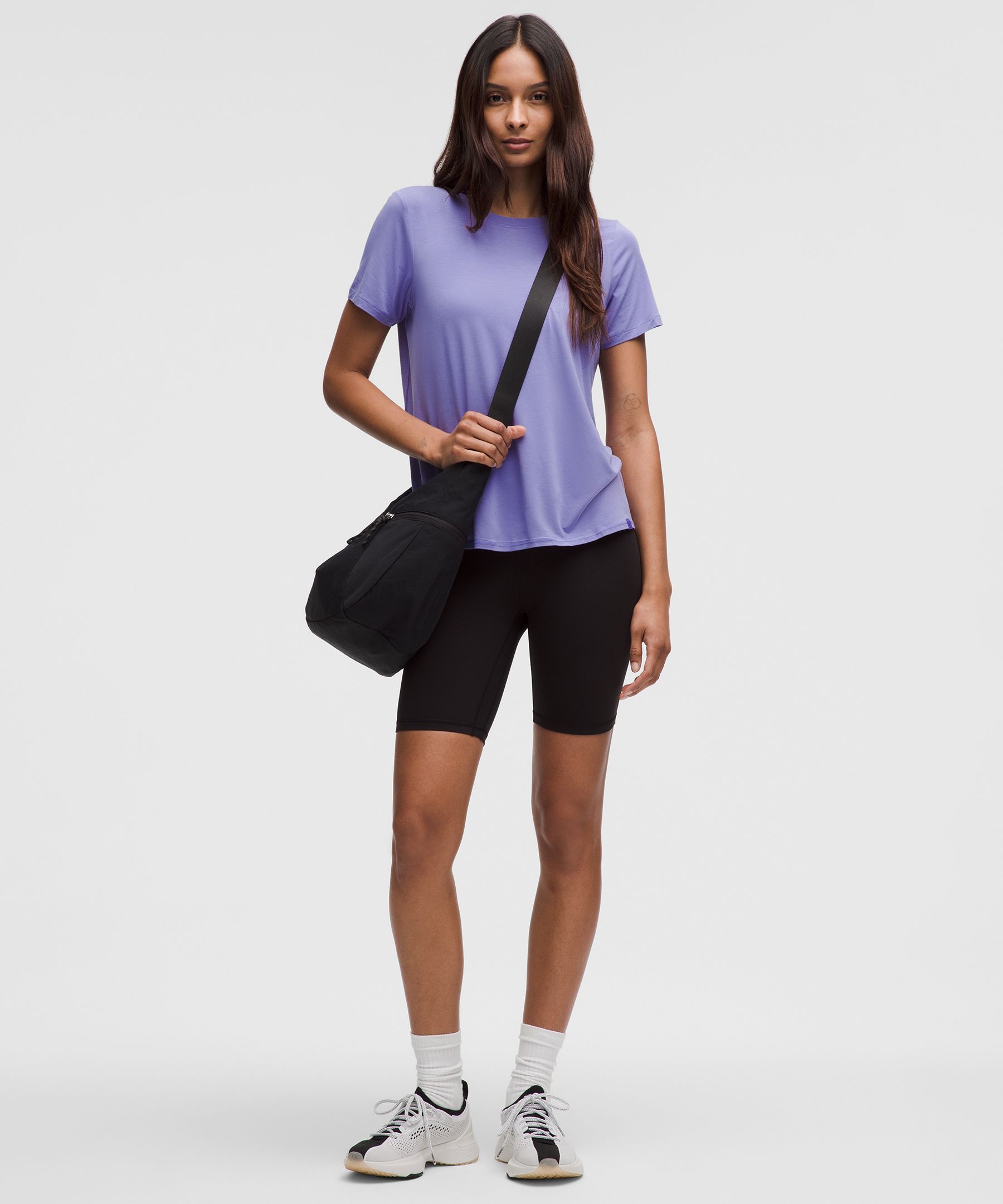Lululemon Silk-blend Relaxed-fit Short-sleeve Shirt