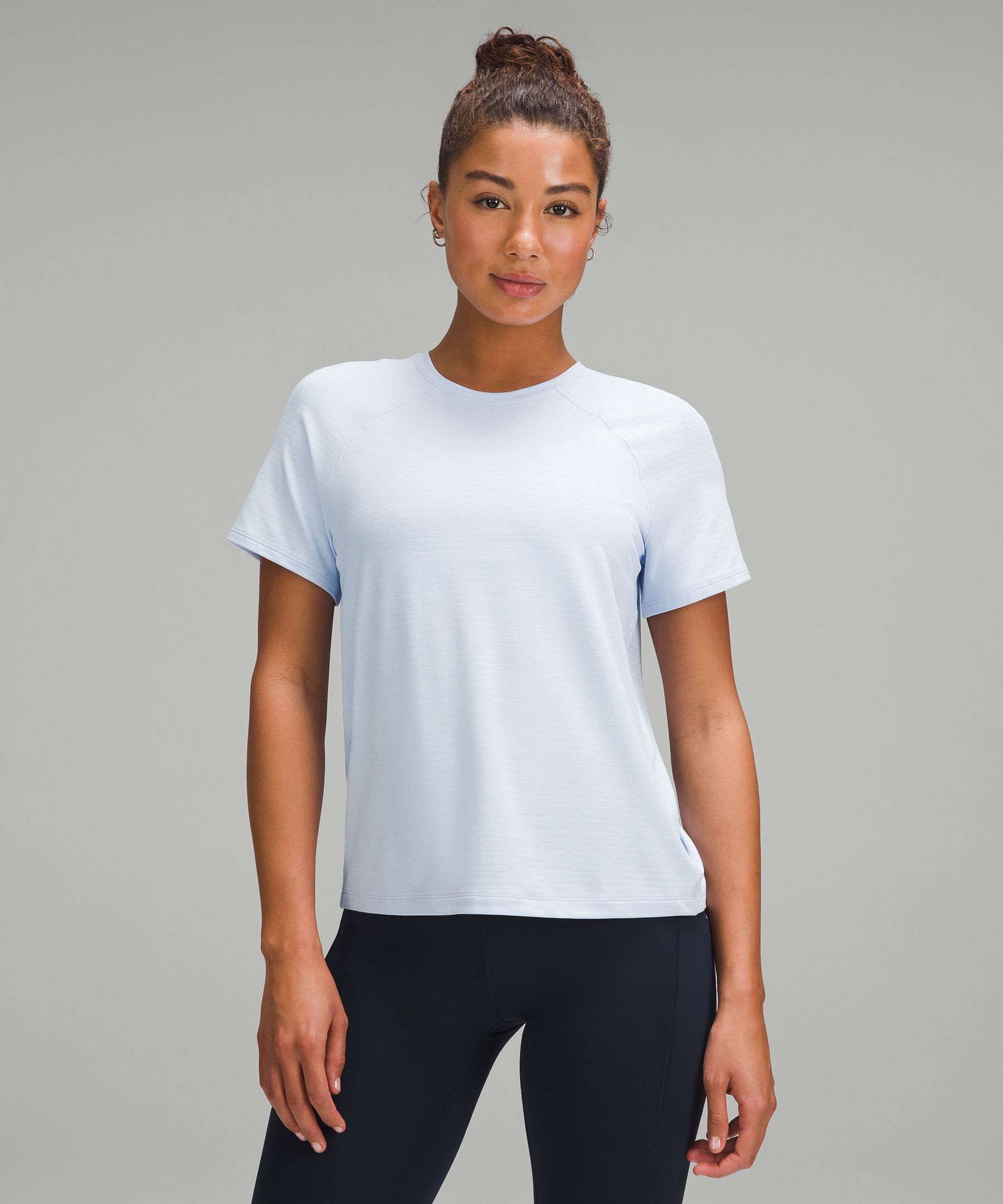 Lululemon Nulu Cropped Slim Yoga Short Sleeve Shirt - 127825261