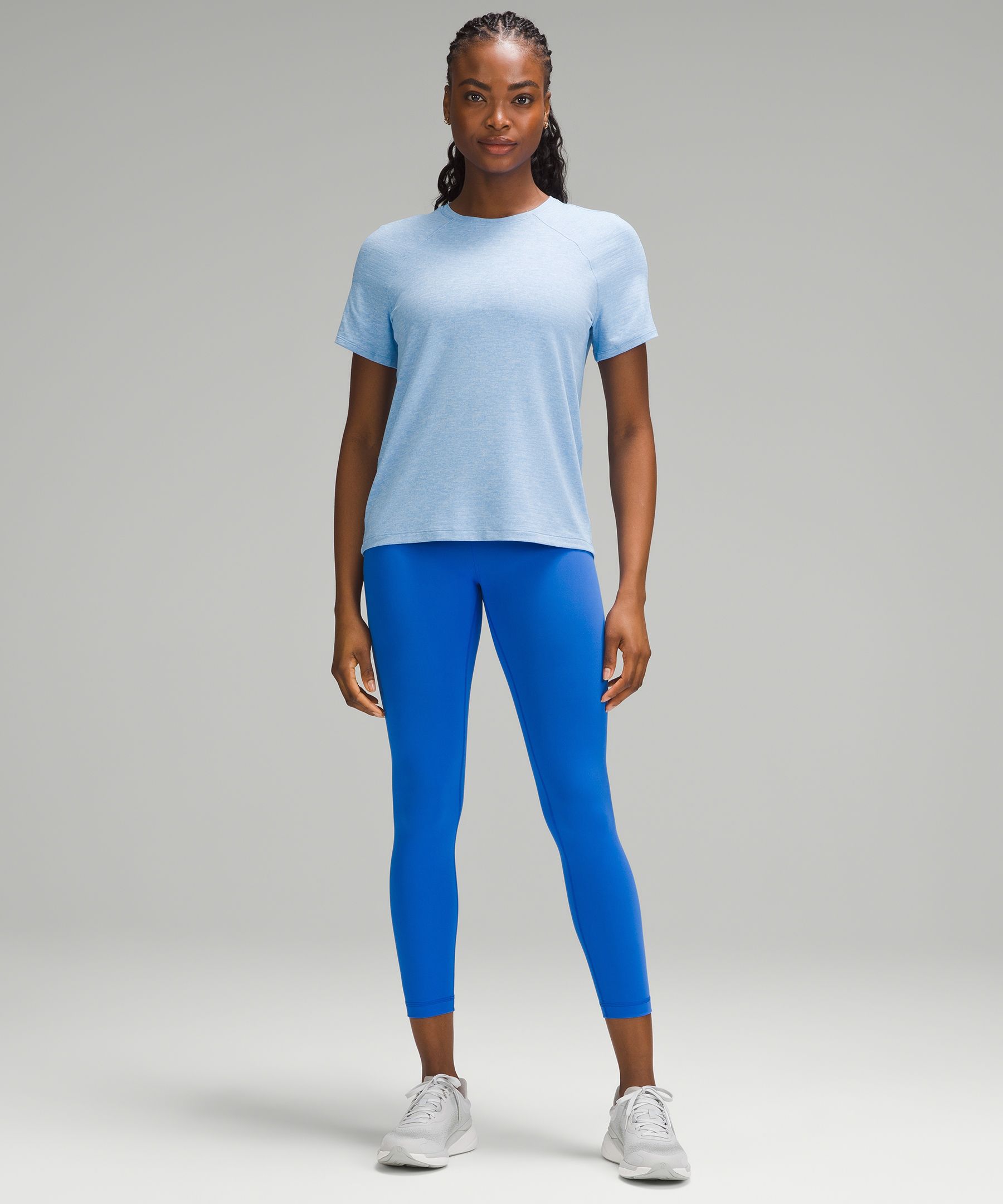 Lululemon Athletica Women Blue Active T-Shirt 8