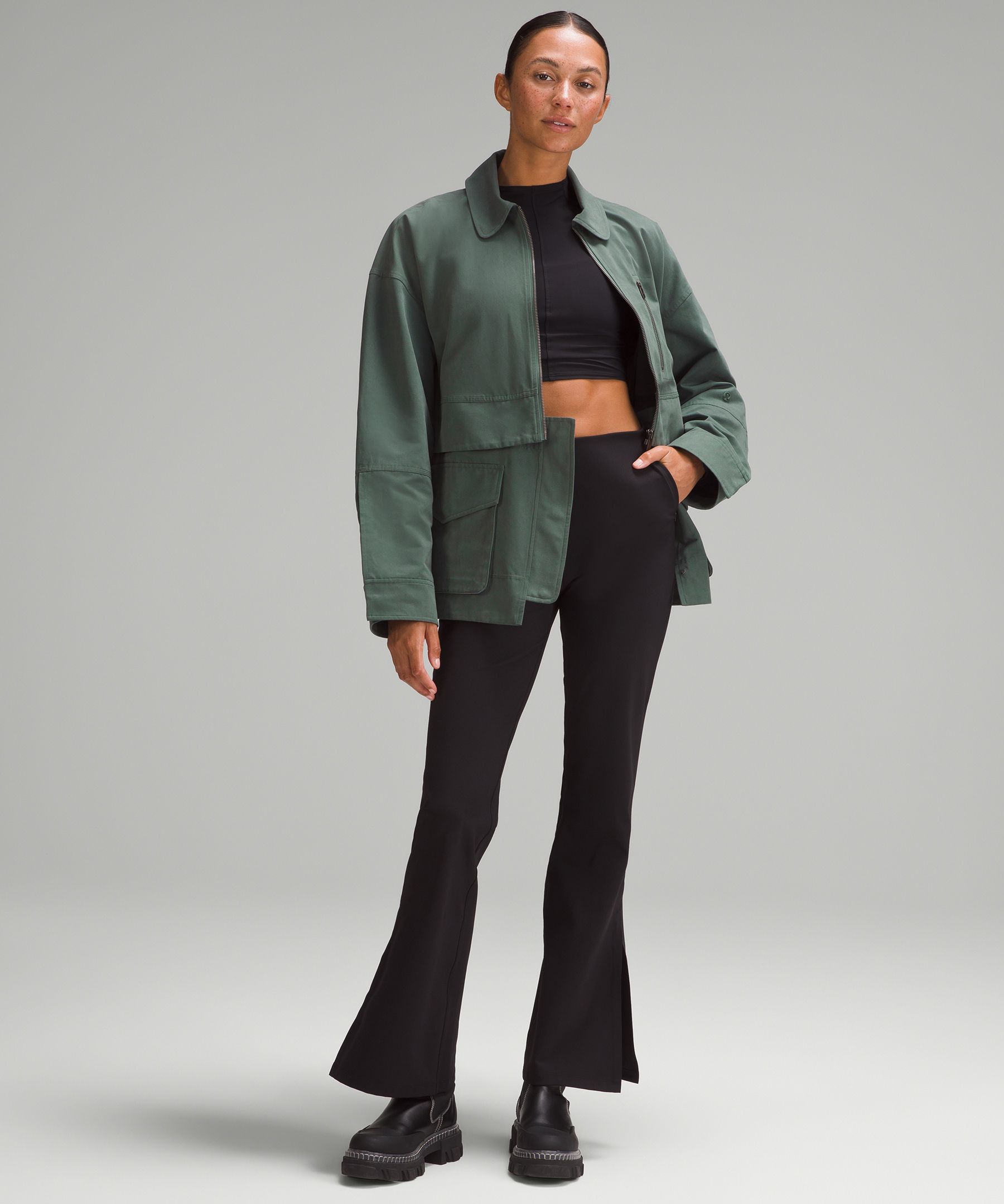 Jacket Lululemon Green size 4 US in Cotton - 42039534