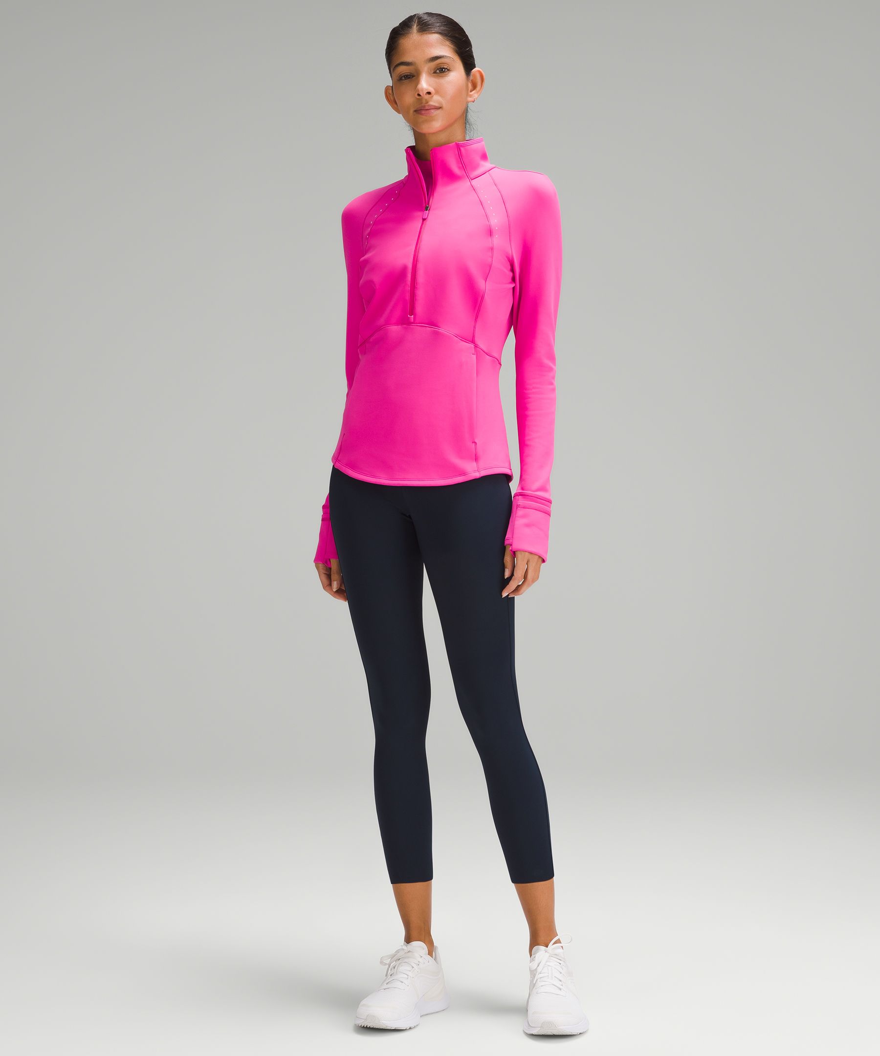 Sudadera con media cremallera para correr en climas fr&iacute;os