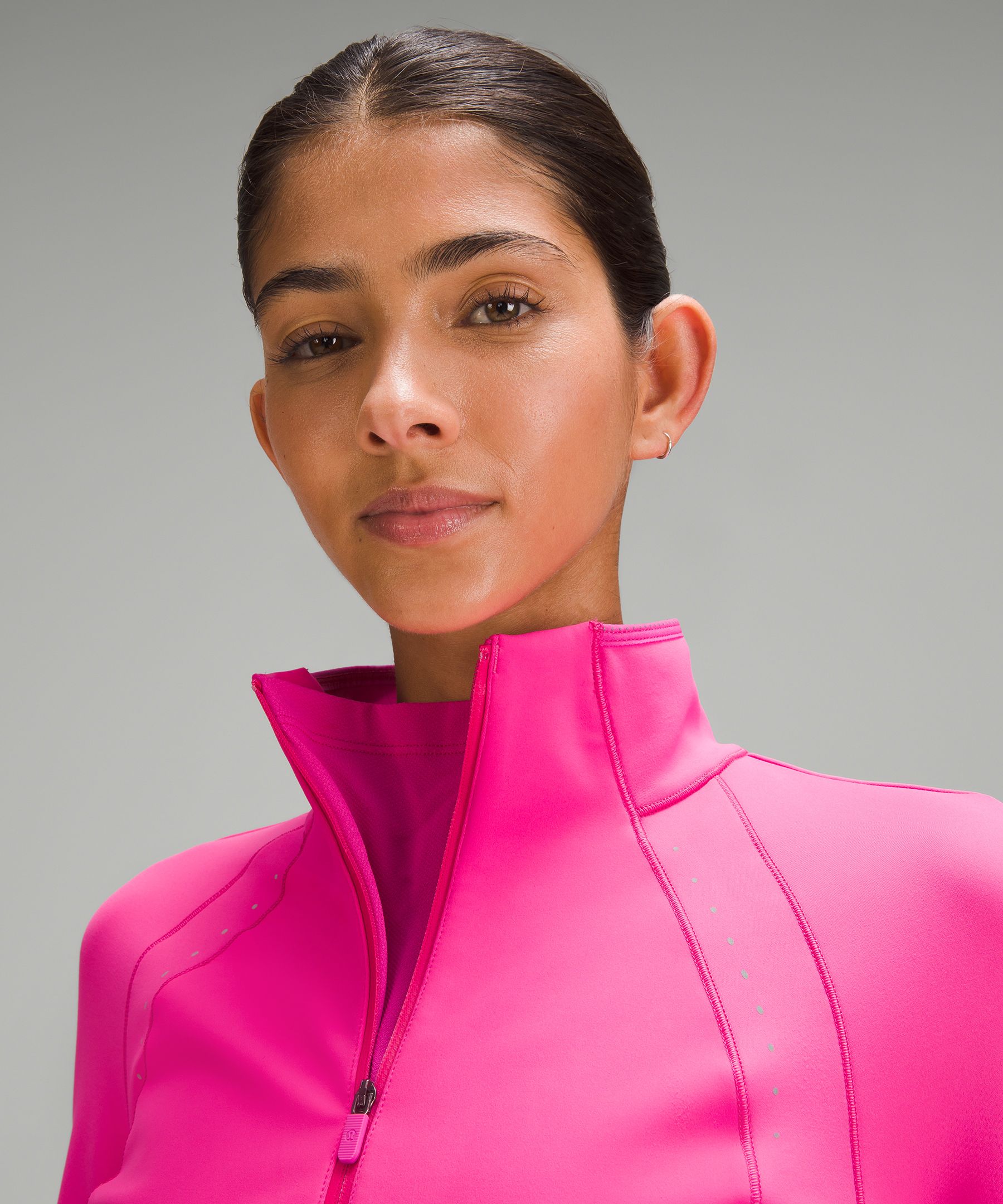 Sudadera con media cremallera para correr en climas fr&iacute;os