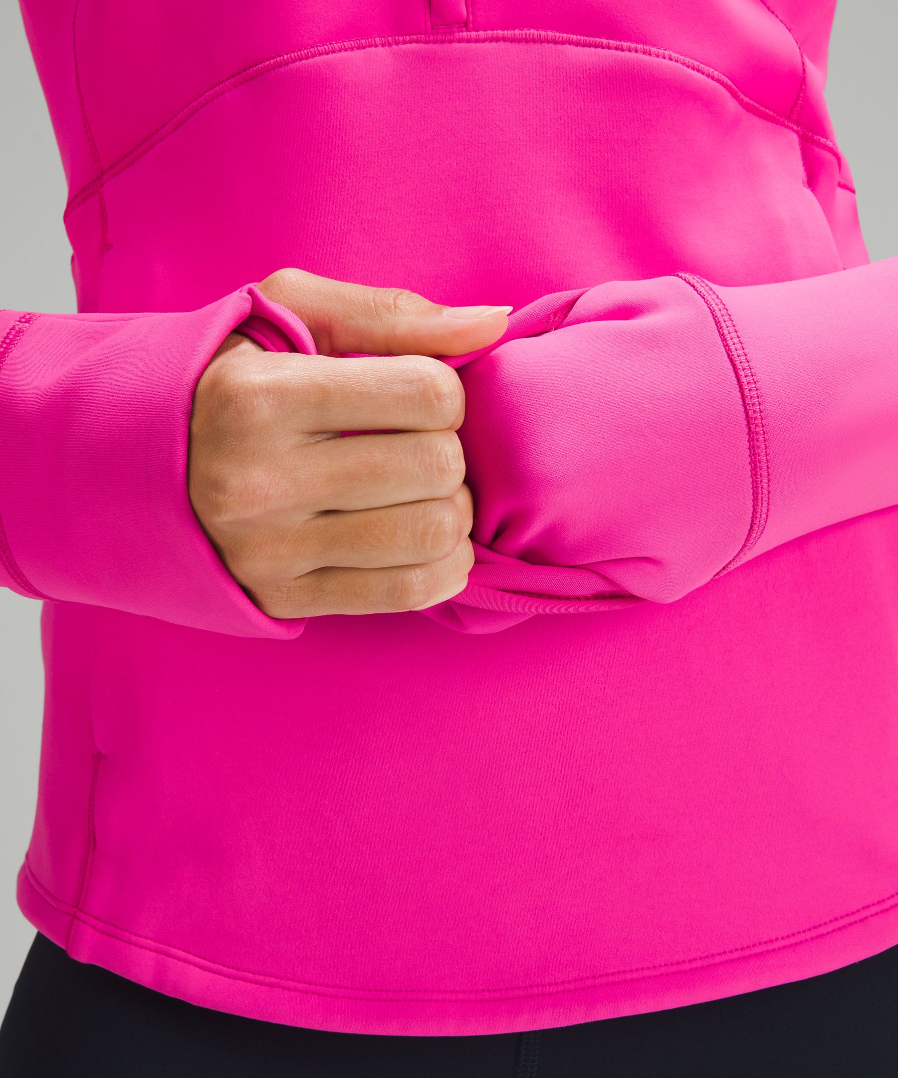 Sudadera con media cremallera para correr en climas fr&iacute;os