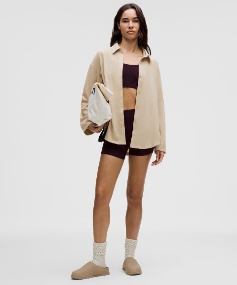 Lululemon Long Button-Front Shirt