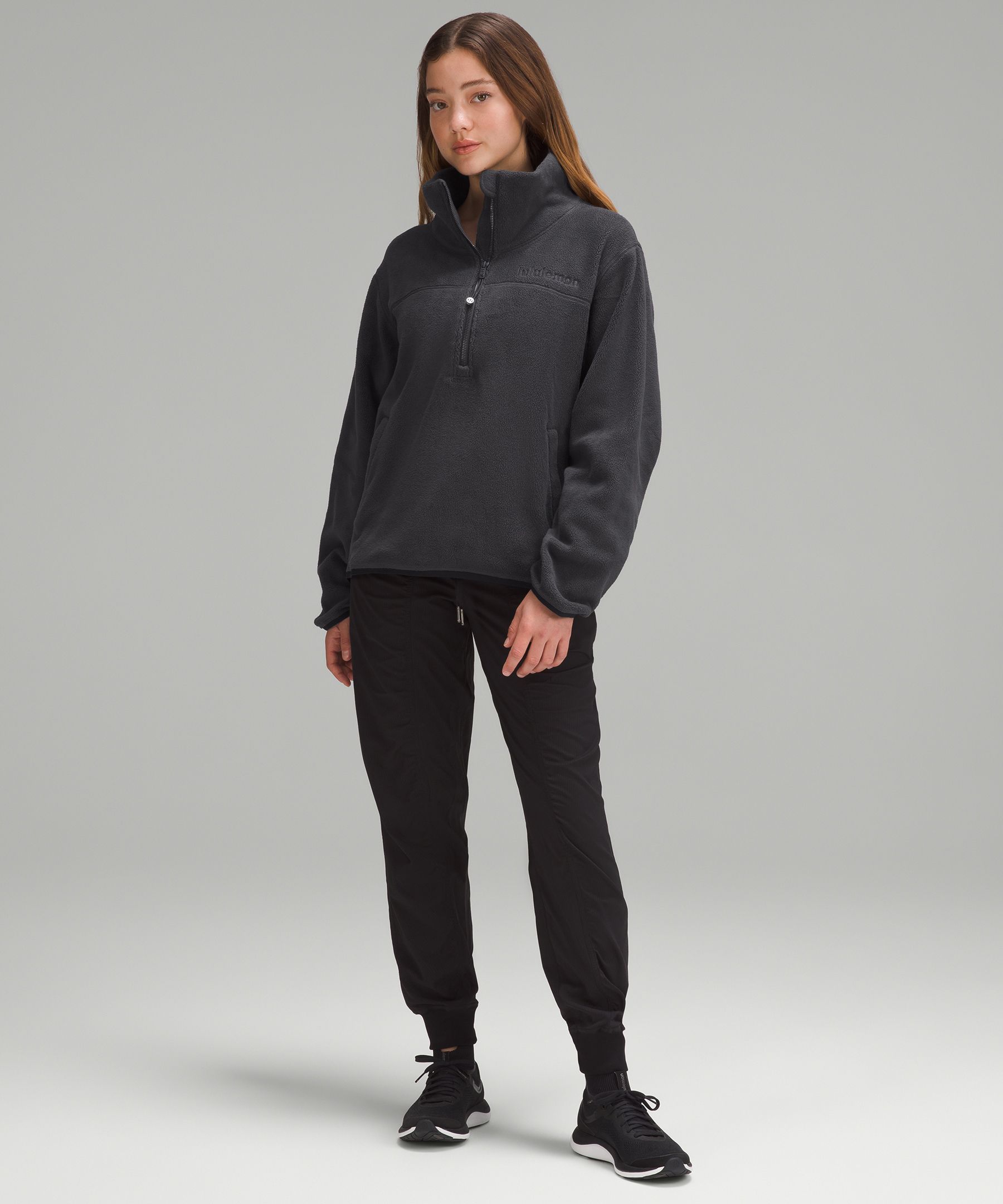 Half zip hot sale fleece sweatshirt