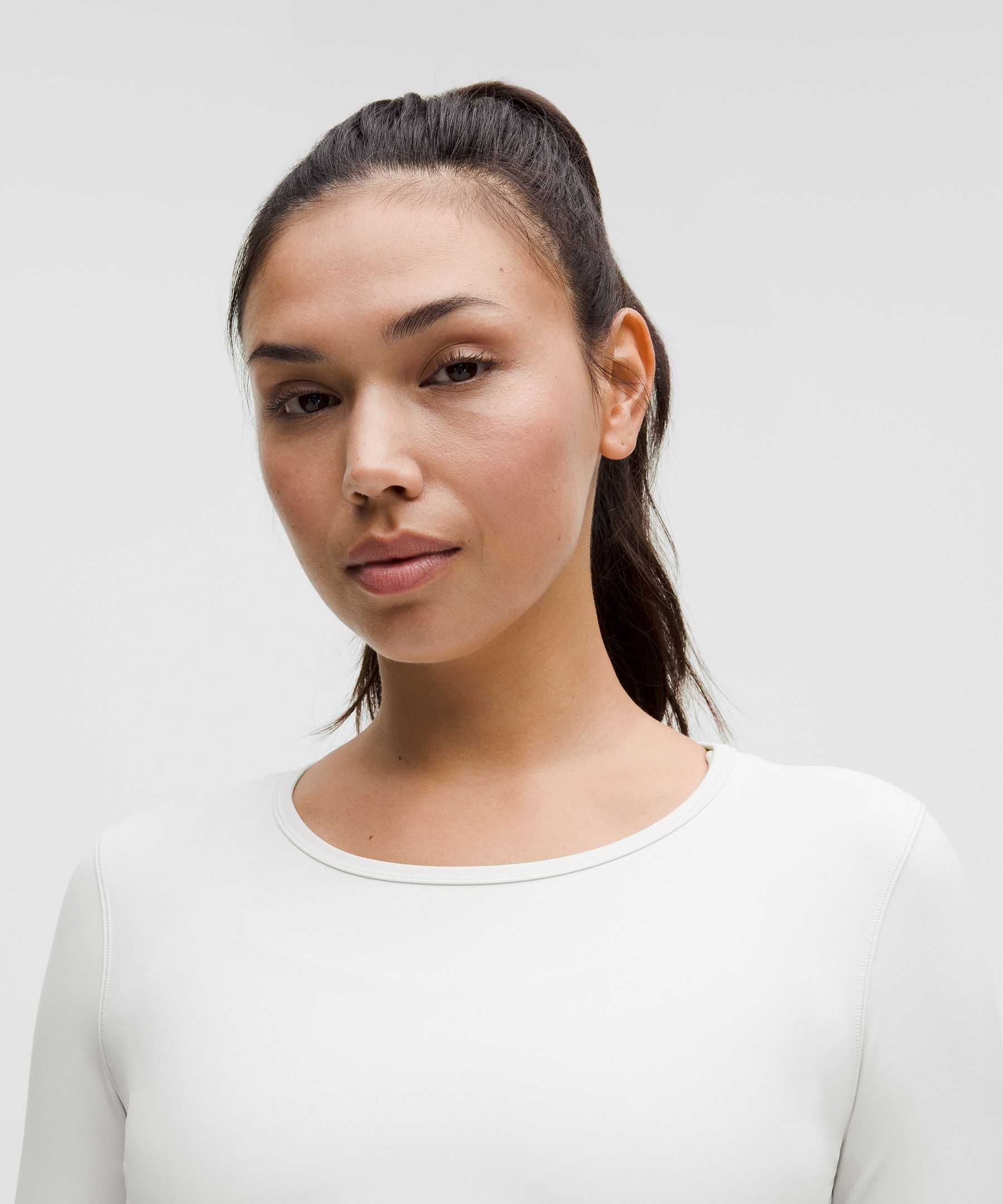 Lululemon Wunder Train Cropped Long-sleeve Shirt