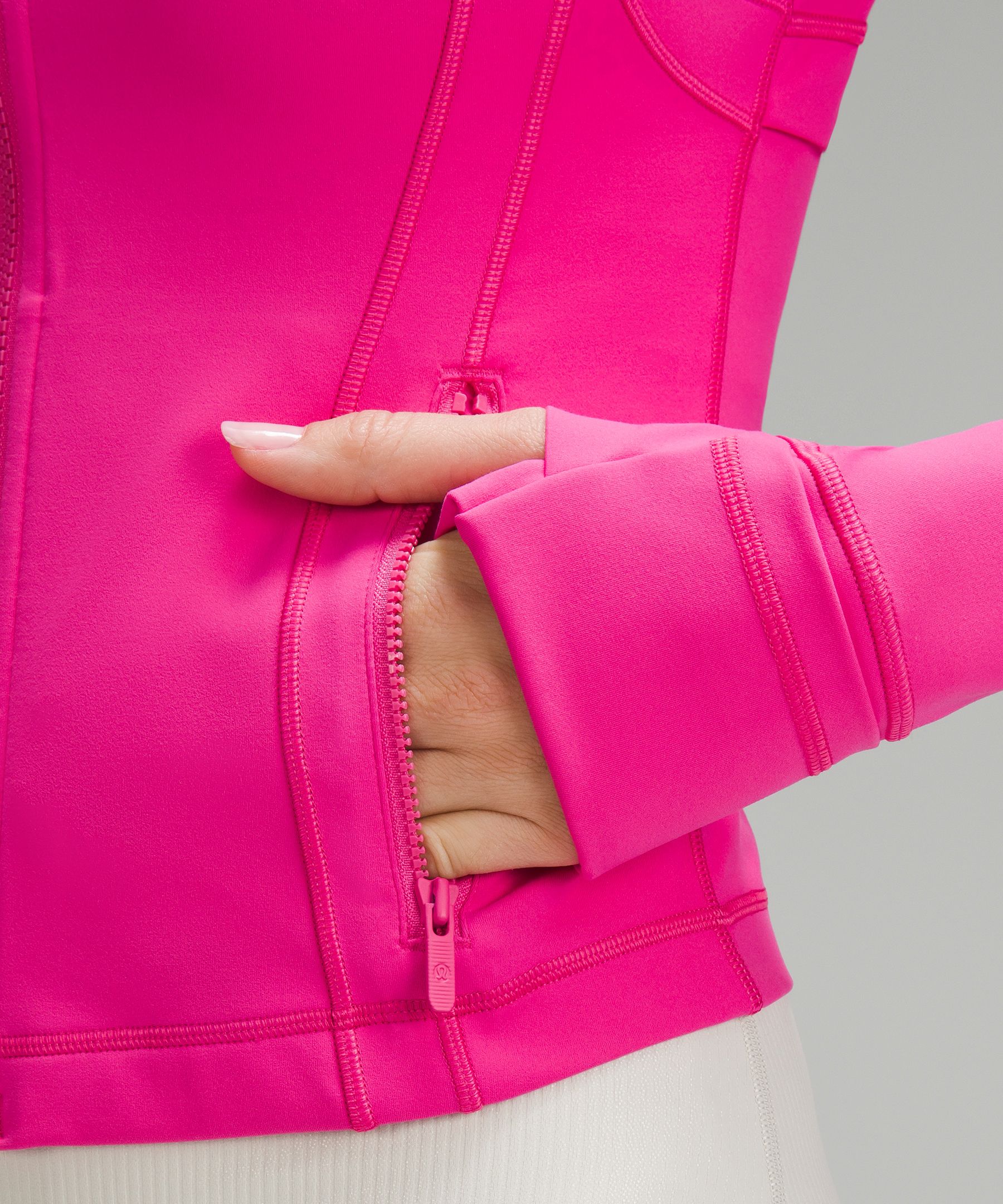 Lululemon Define Cropped Jacket Nulu Size 12 Color Sonic Pink