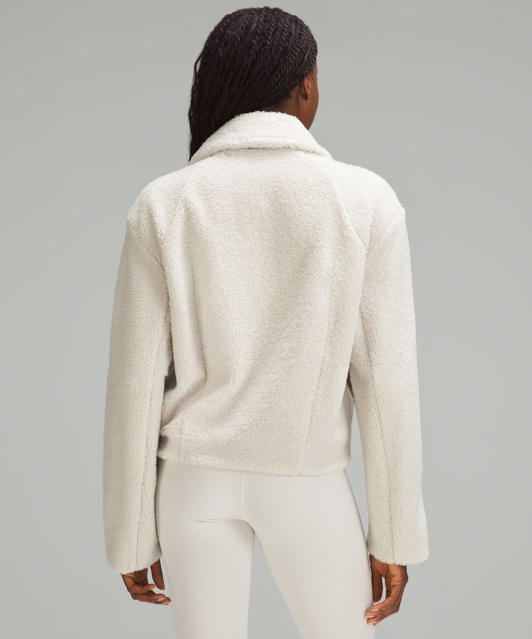 Textured Fleece Collared Jacket curated on LTK