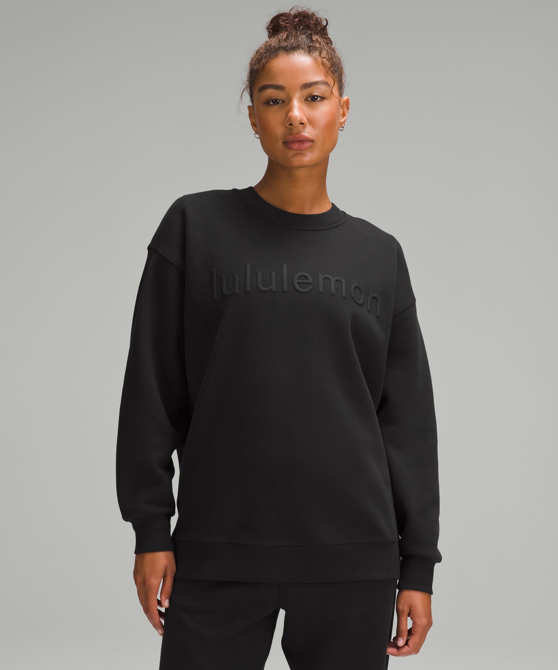 Lululemon Black Fleece Be True Crew Size 6 Quilted Sweatshirt