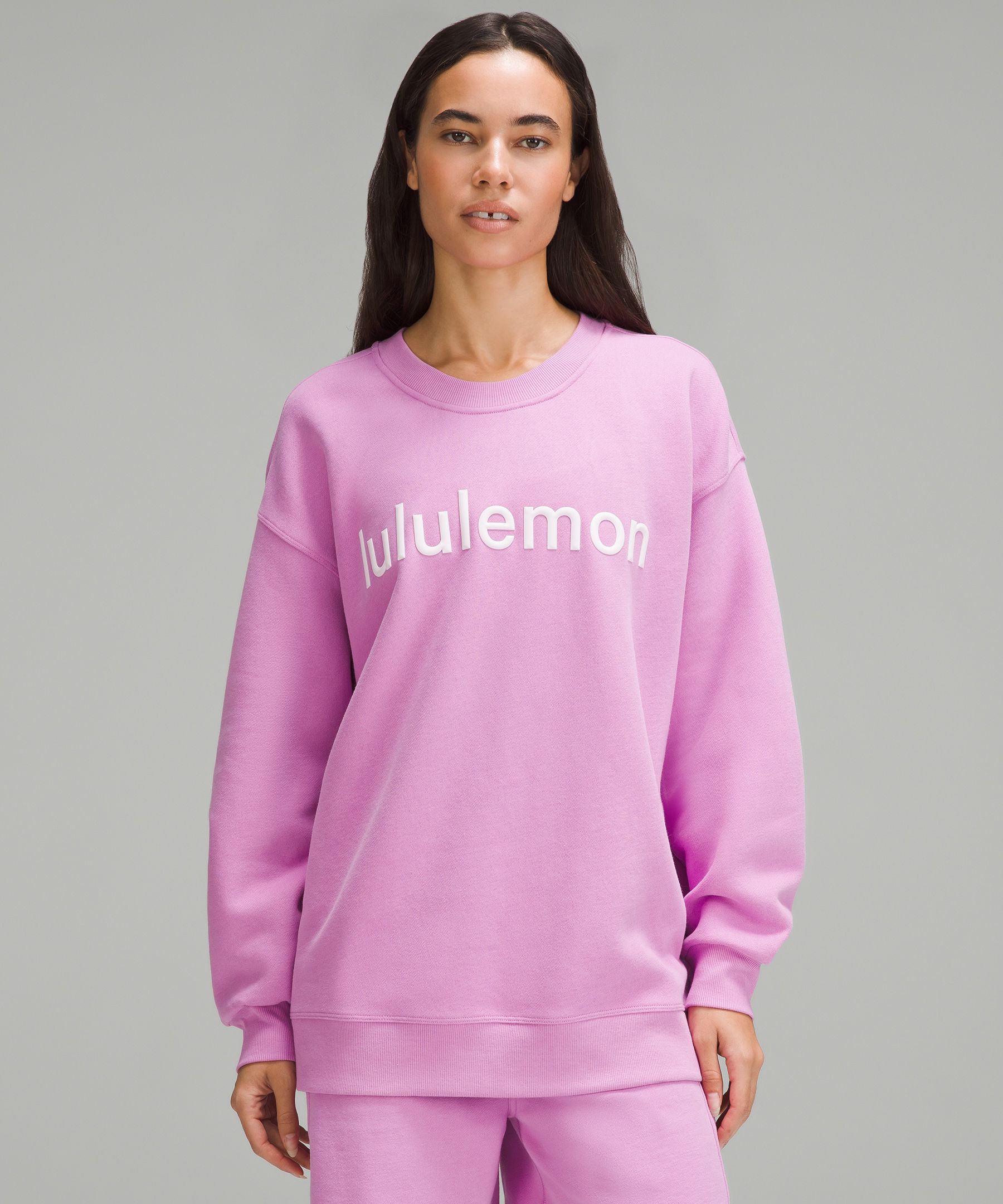 Lululemon Perfectly Oversized Crew *Fleece - Sheer Blue - lulu fanatics