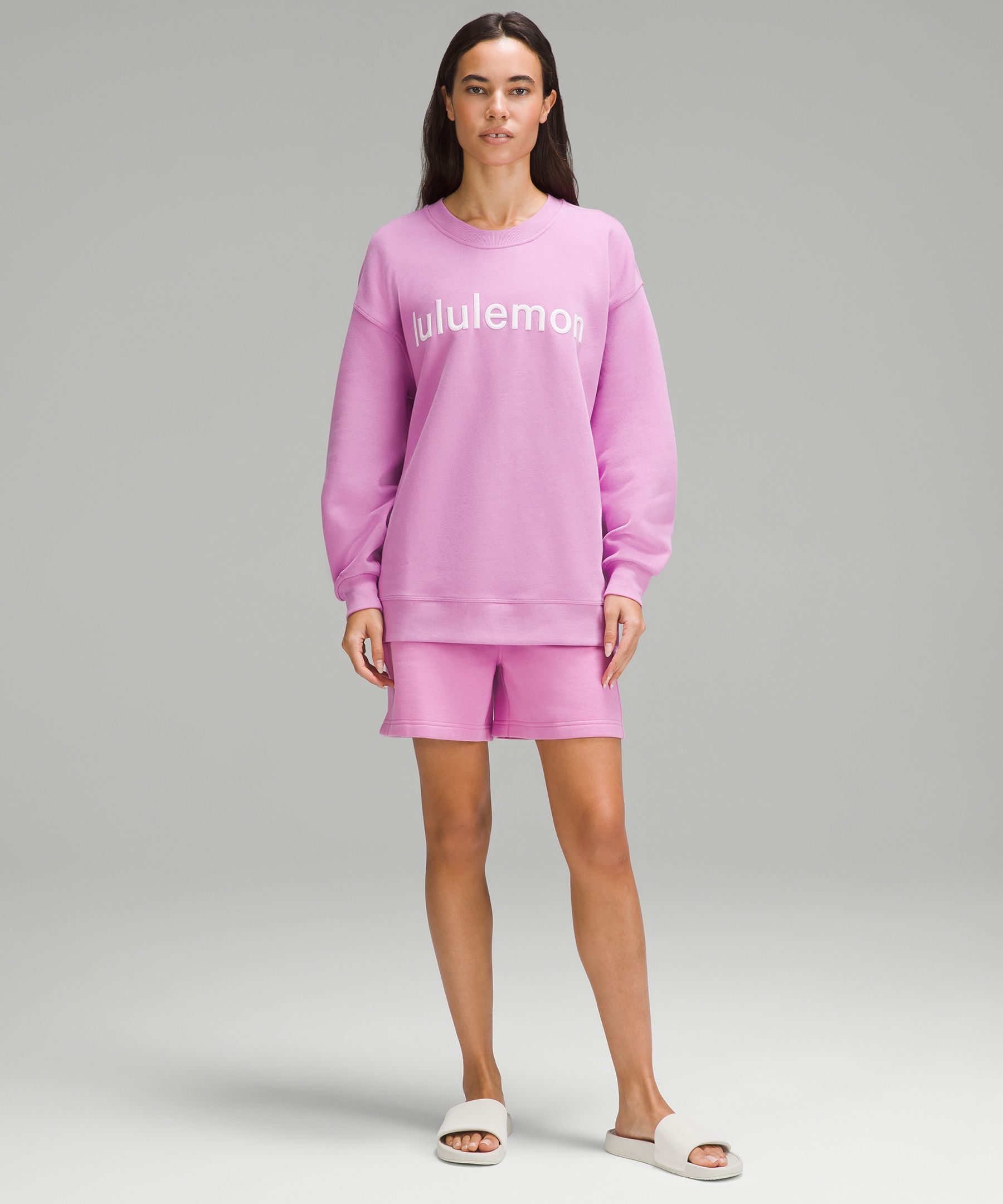 Lululemon Perfectly Oversized Crew *Logo - Spiced Chai - lulu fanatics