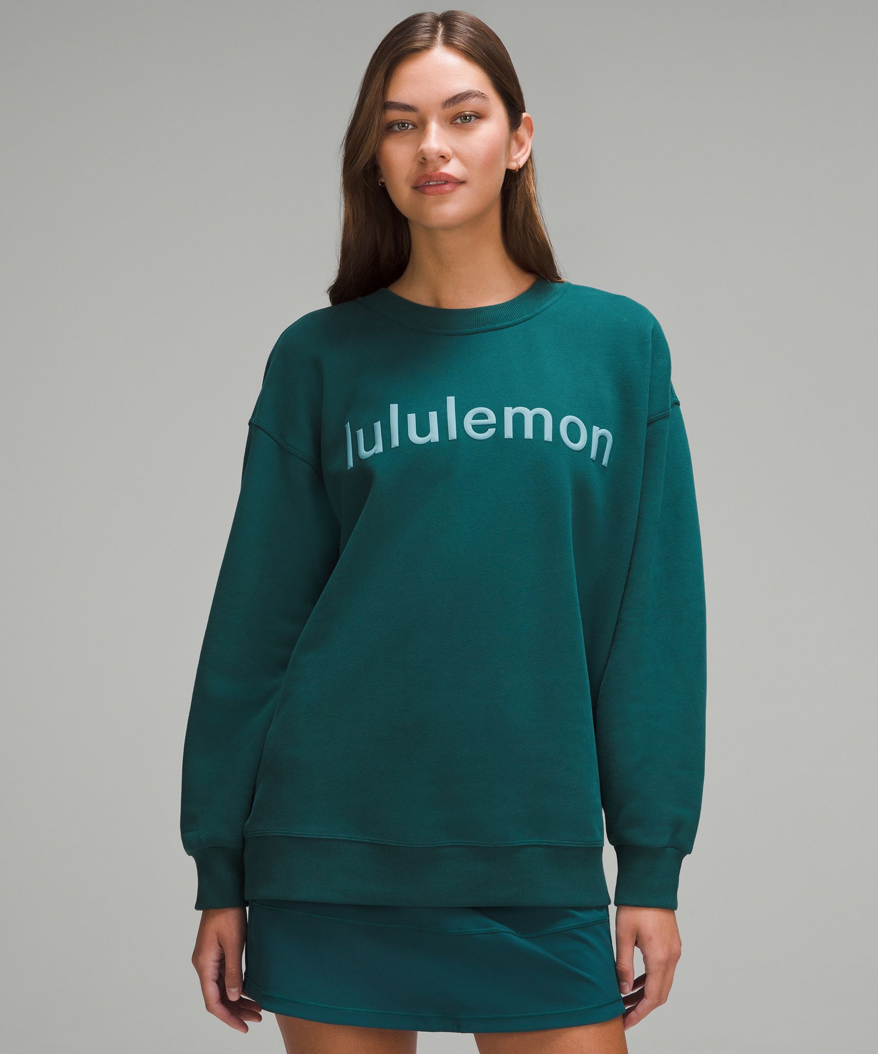 Lululemon Perfectly Oversized Crew *Fleece - Sheer Blue - lulu fanatics