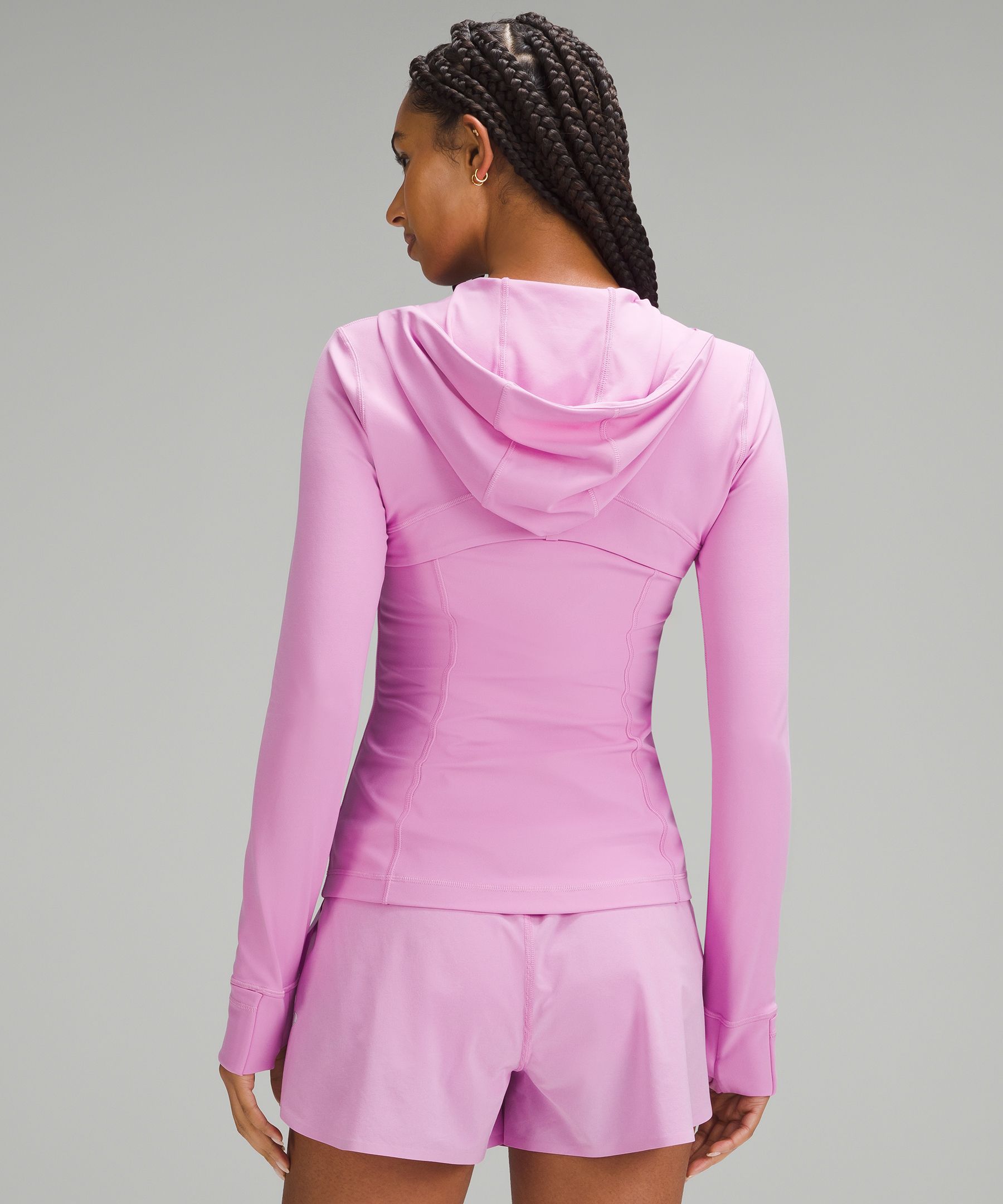 NEW Women Lululemon Hooded Define Jacket~ Size10~ Nulu Pink Taupe