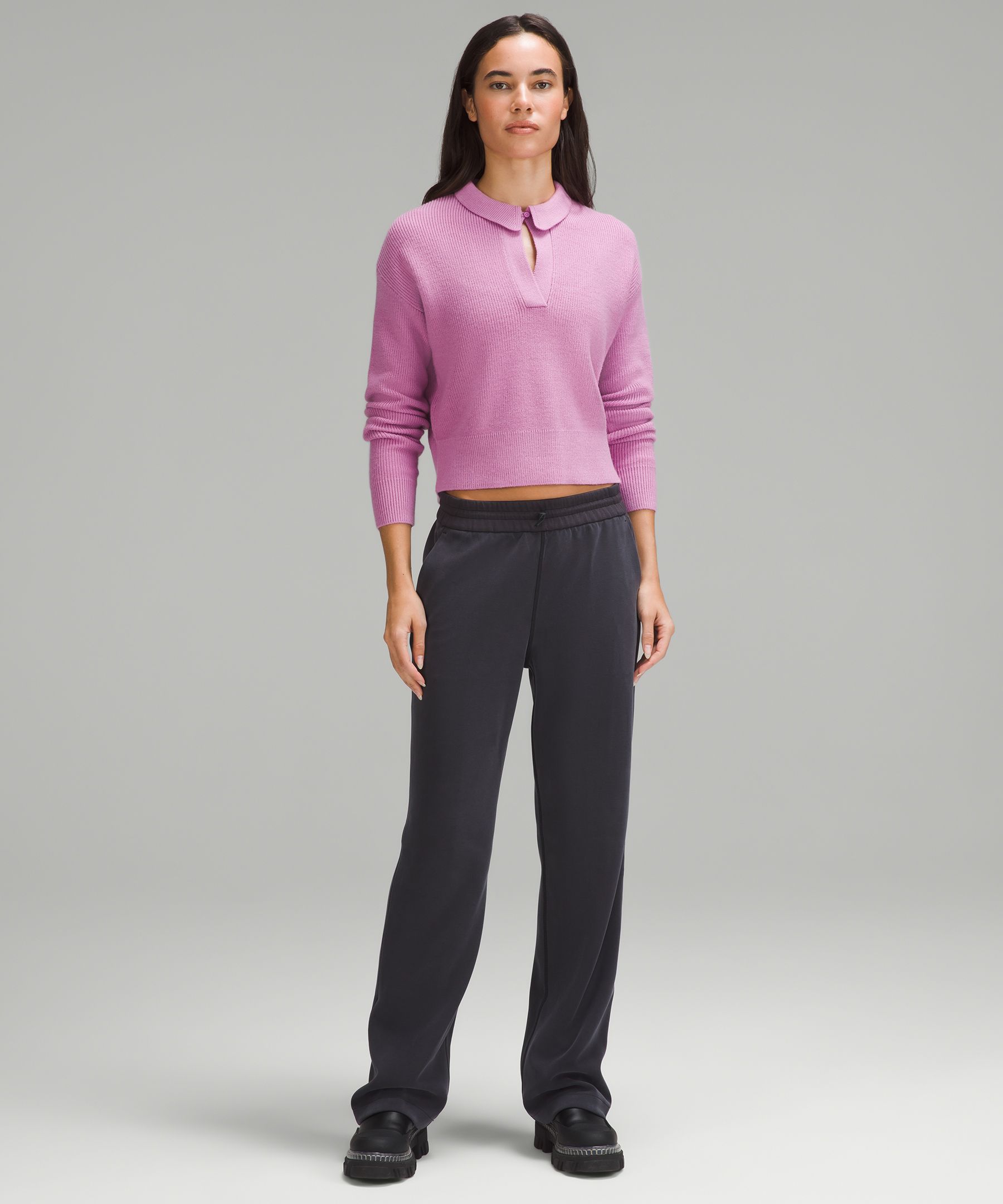 Sweatshirt Lululemon Purple size 4 US in Polyester - 37031346