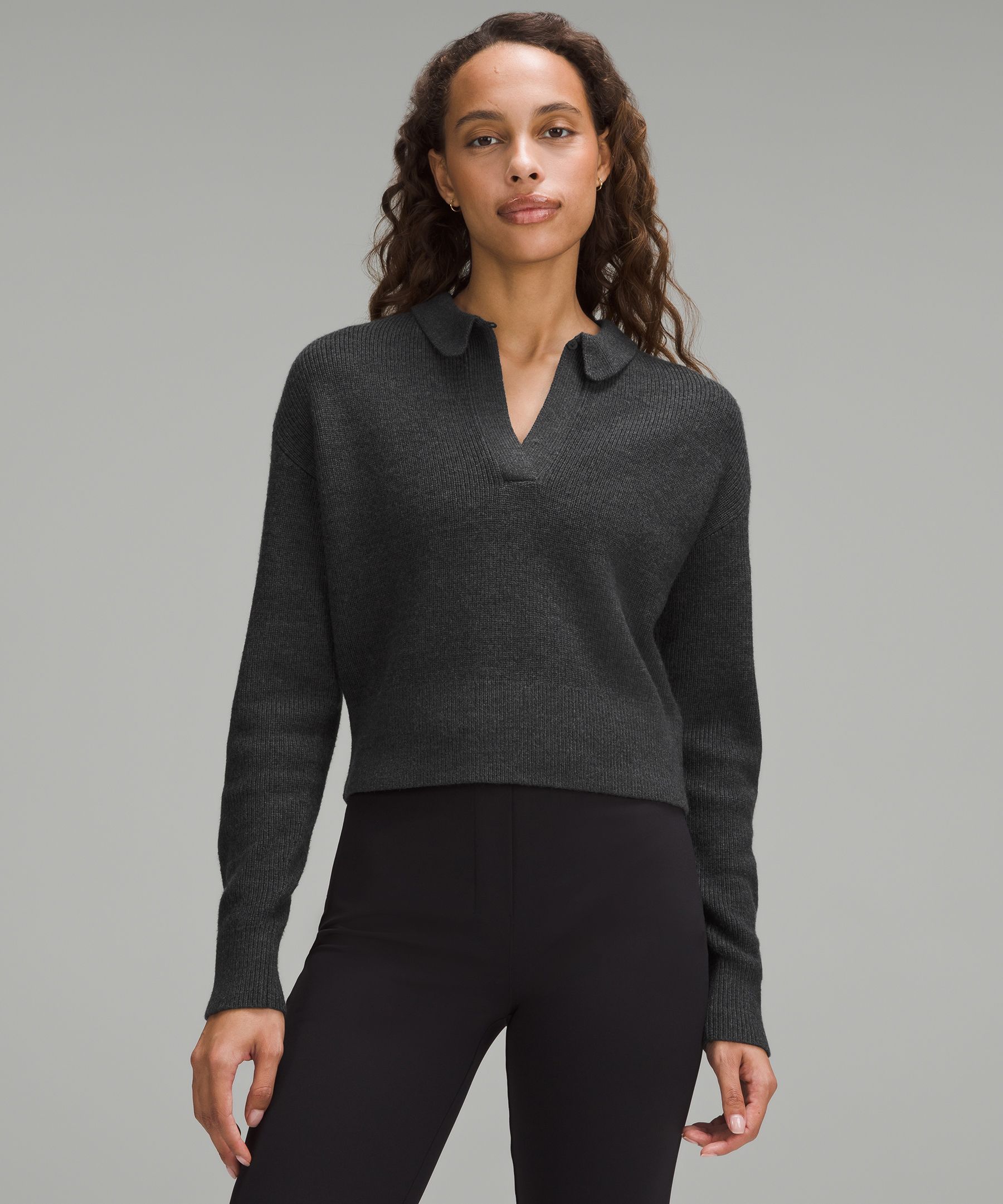 Lululemon Womens Crewneck Long Sleeve Jacquard Sweater Burgundy Size 1 -  Shop Linda's Stuff