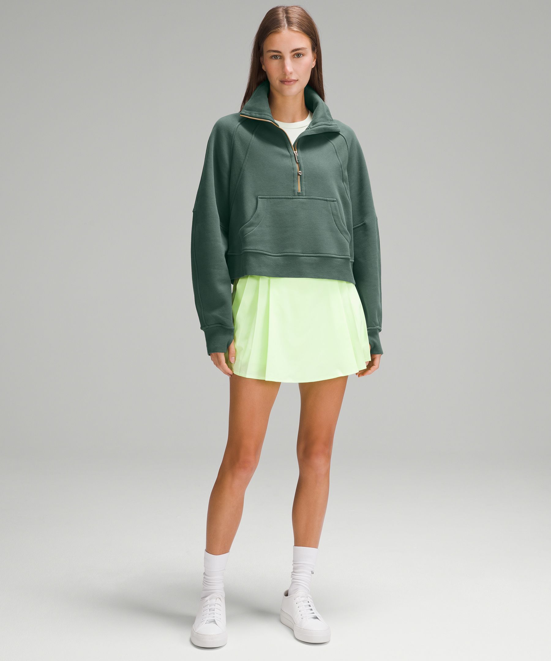 Scuba オーバーサイズ ファネルネックハーフジップ *ゴールドジッパー