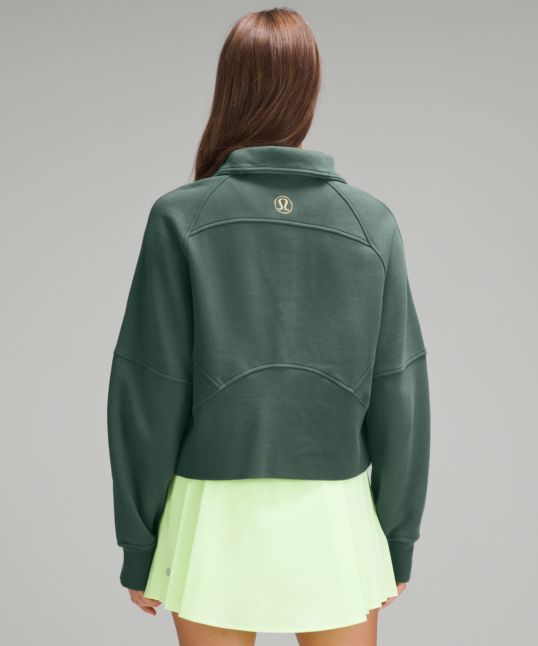 Scuba オーバーサイズ ファネルネックハーフジップ *ゴールドジッパー