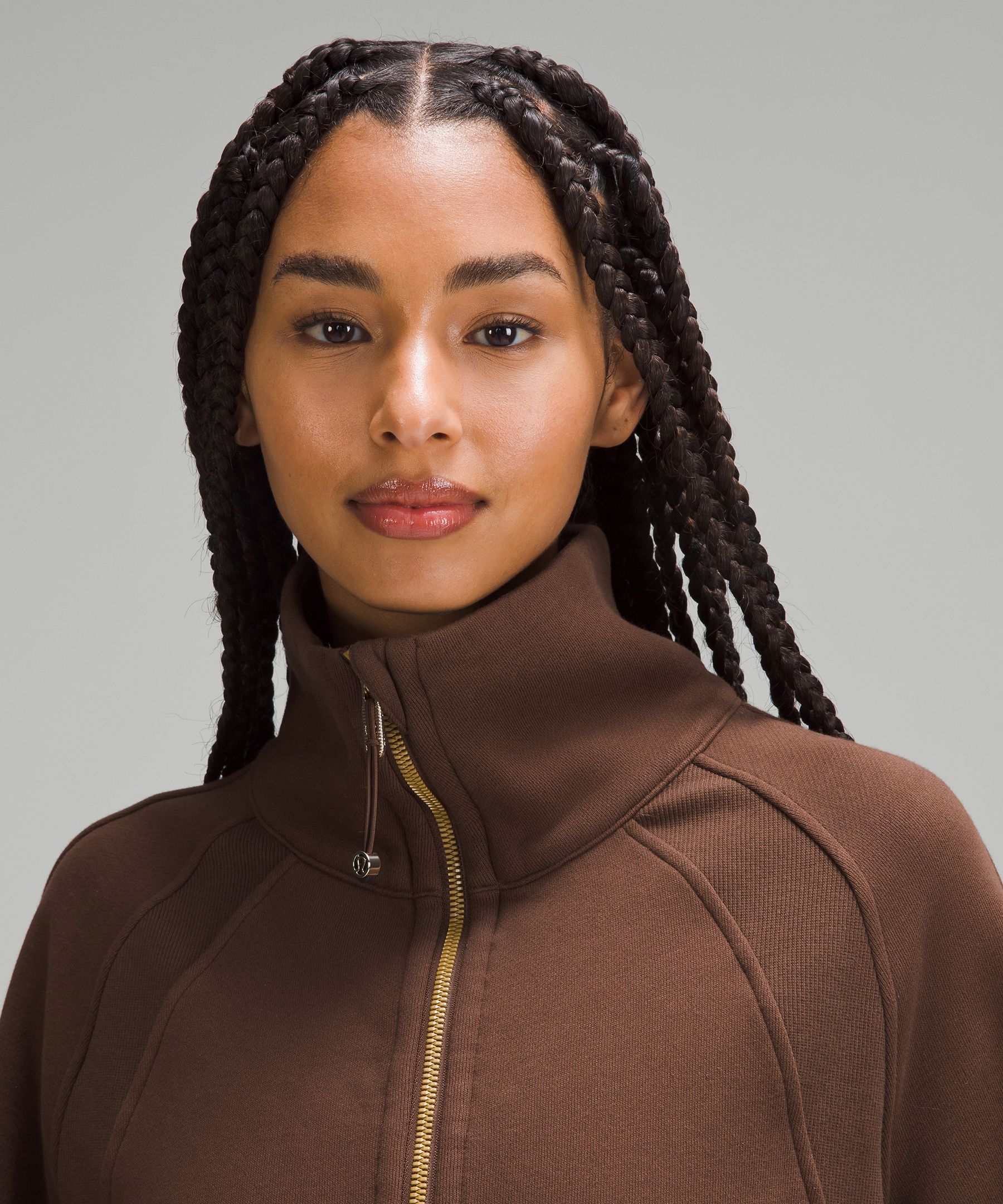 Scuba Oversized Funnel Neck Half Zip